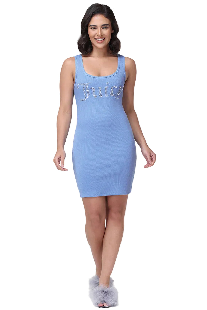 FITTED TANK DRESS WITH HOTFIX