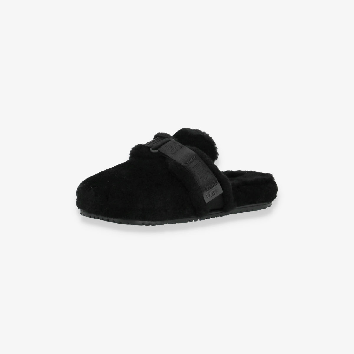 Fluff It Black Slippers