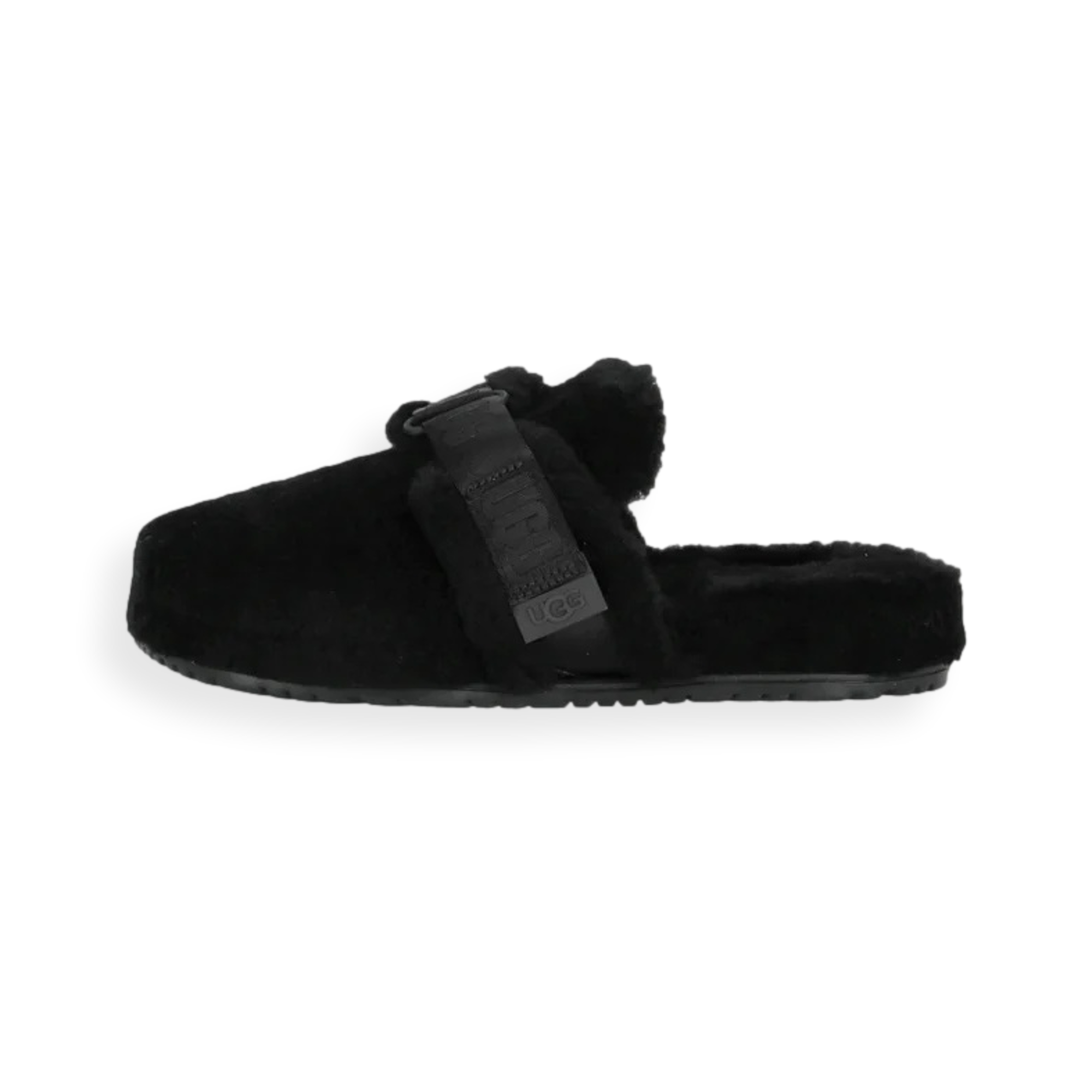 Fluff It Black Slippers