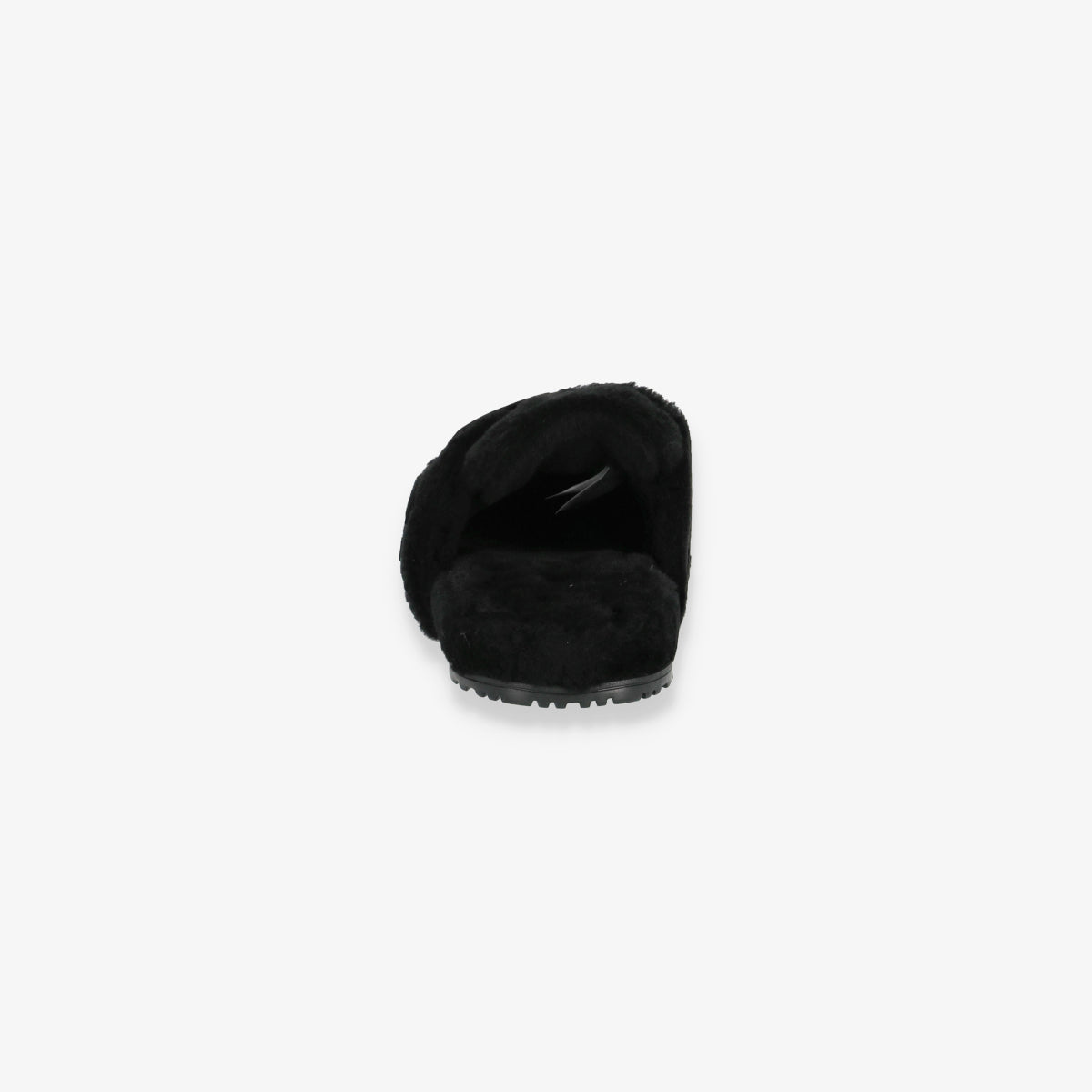 Fluff It Black Slippers