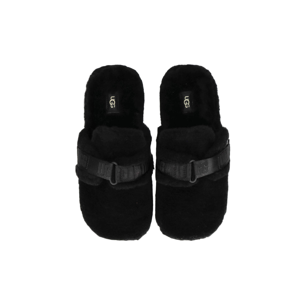 Fluff It Black Slippers