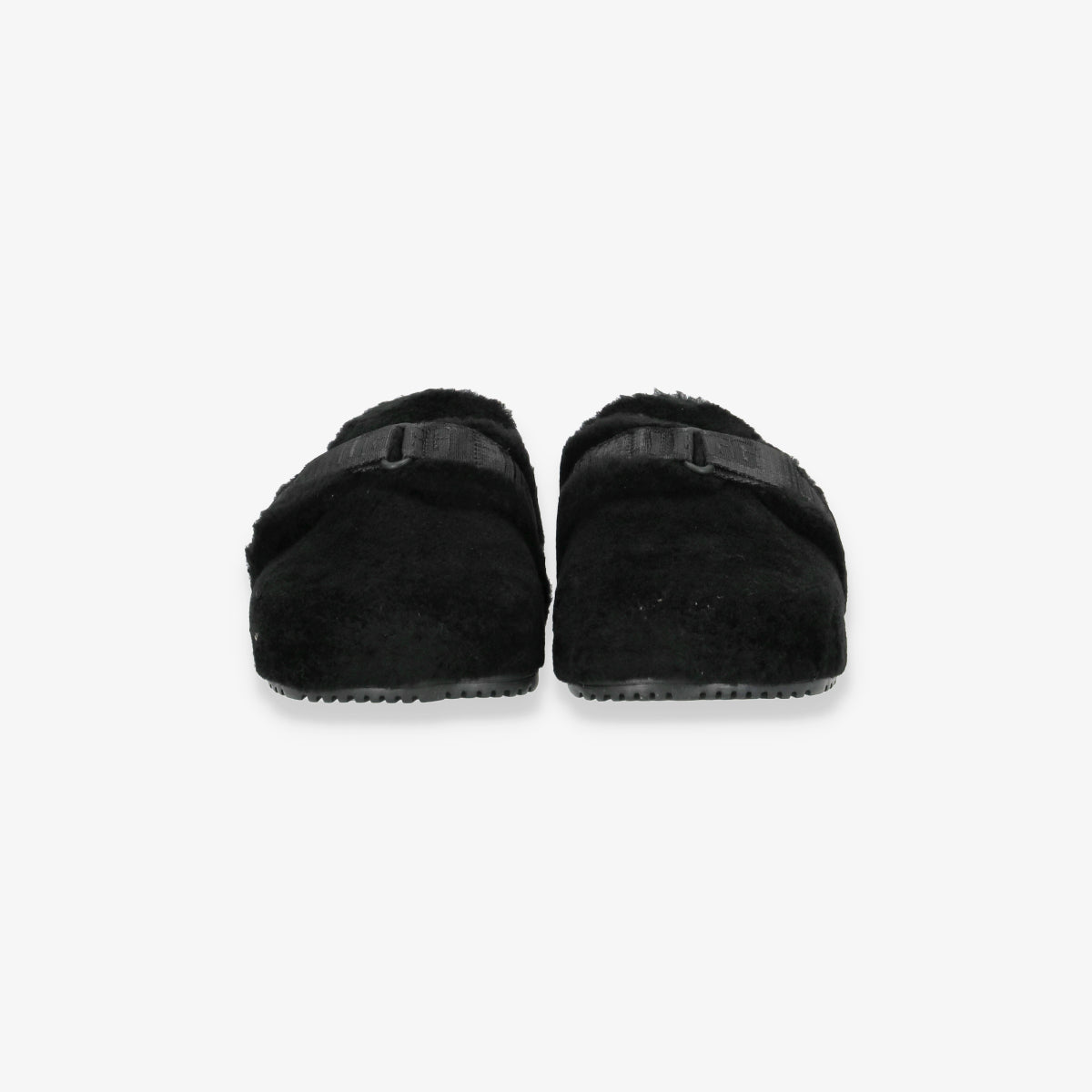 Fluff It Black Slippers