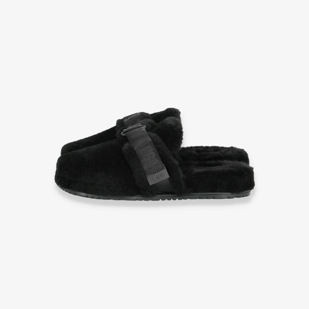 Fluff It Black Slippers
