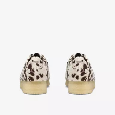 Clarks-Wallabee Brown Cow Print