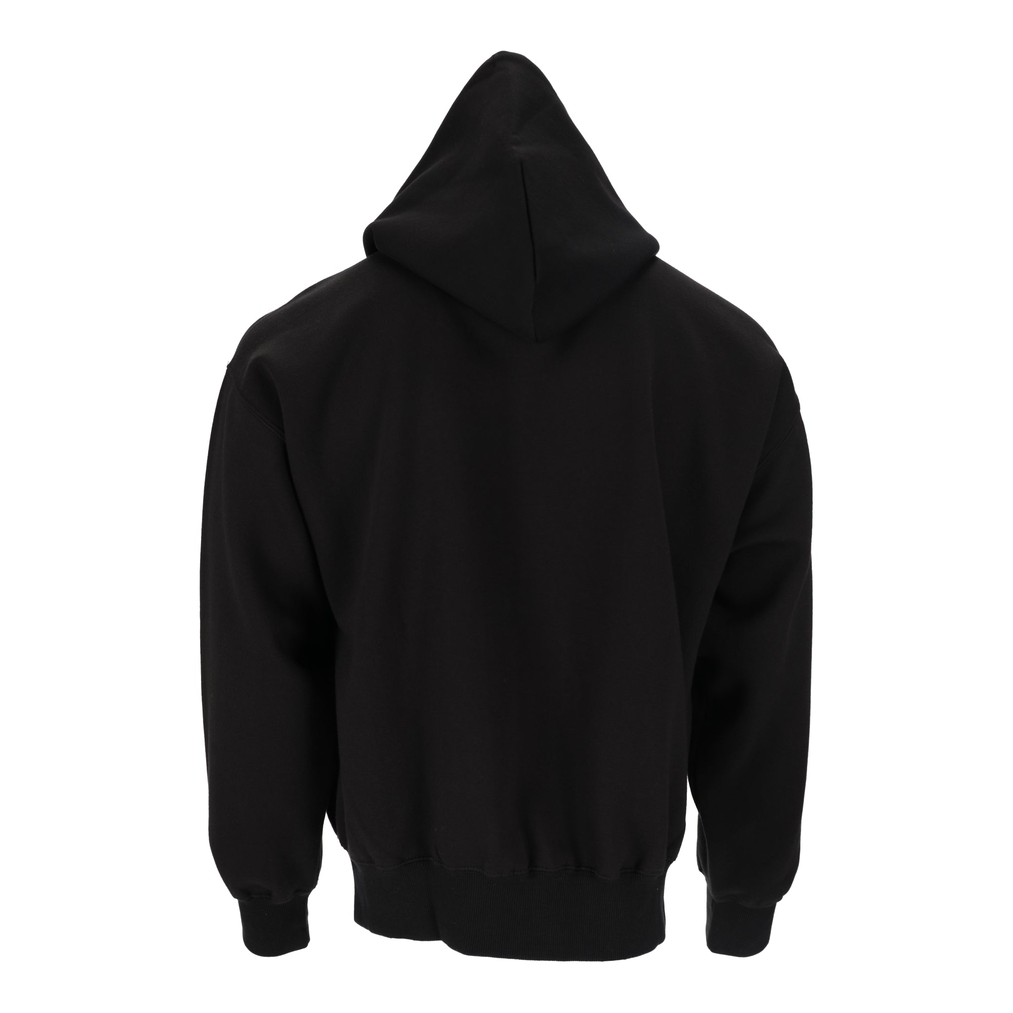Script Weld Black Zip Up Hoodie