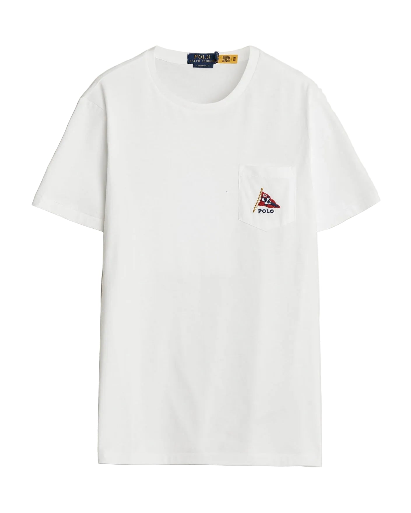 Newport Bear Graphic Pocket T-Shirt White