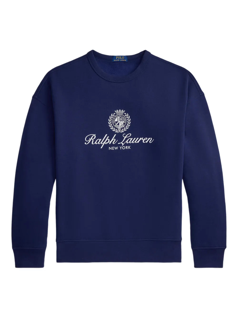 Ralph Lauren-Relaxed Fit Fleece Graphic Sweatshirt-Navy