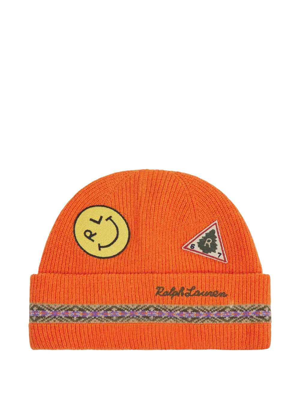 Polo Ralph Lauren-TASLAN PATCH BEANIE-Orange