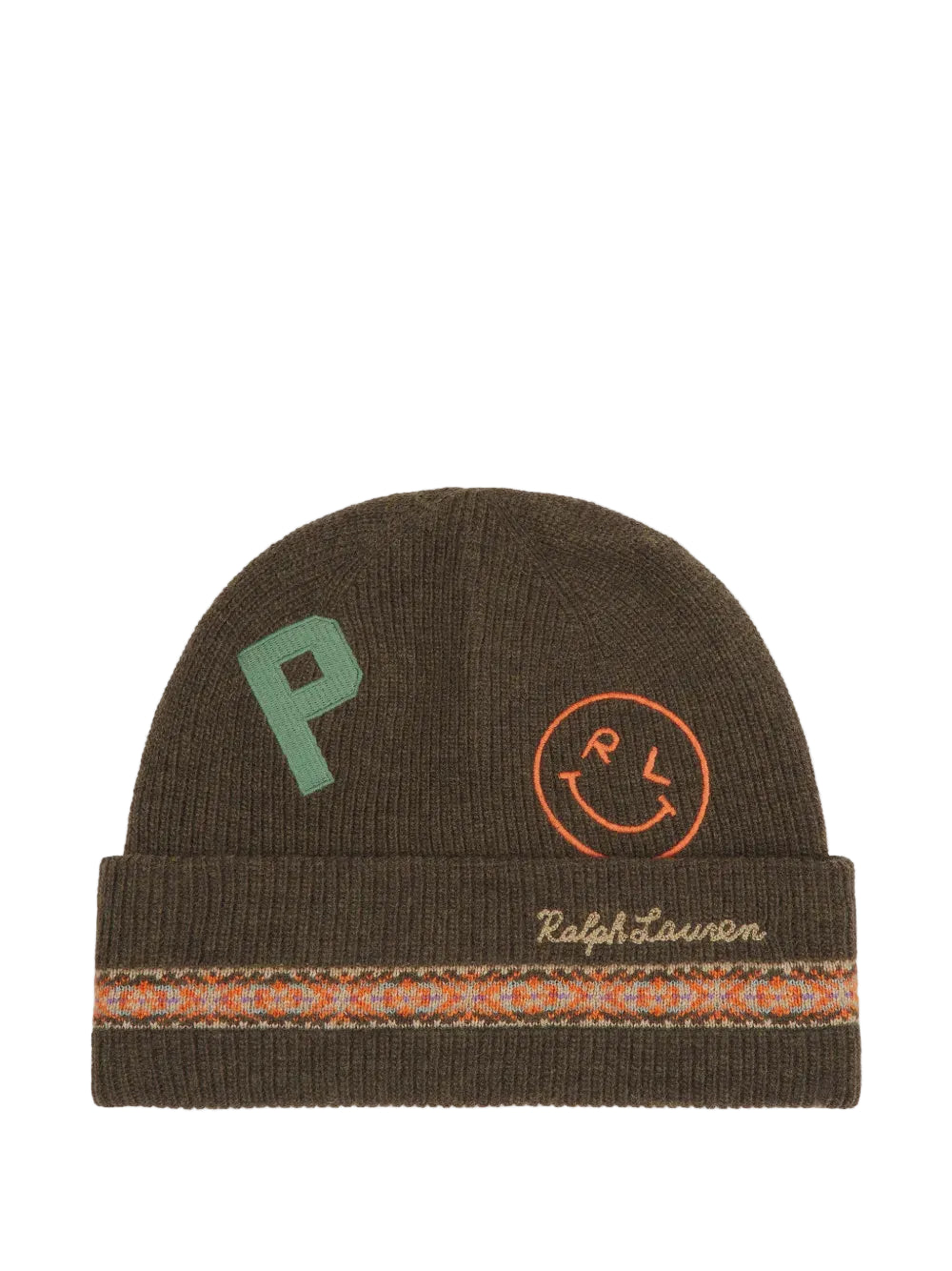 Polo Ralph Lauren-TASLAN PATCH BEANIE-Brown