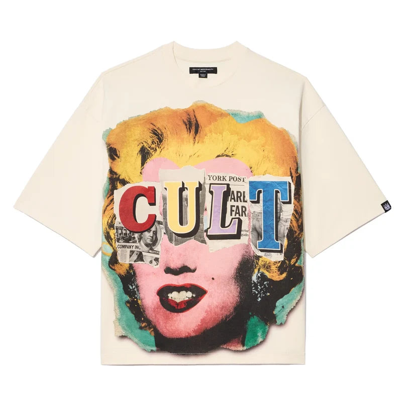 BOXY OVERSIZED SHORT SLEEVE CREW NECK T-SHIRT