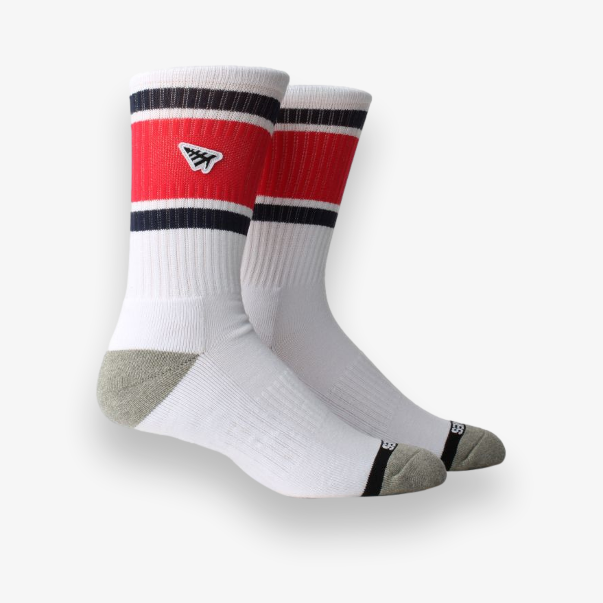Embroidery Logo Patch Stripe Socks