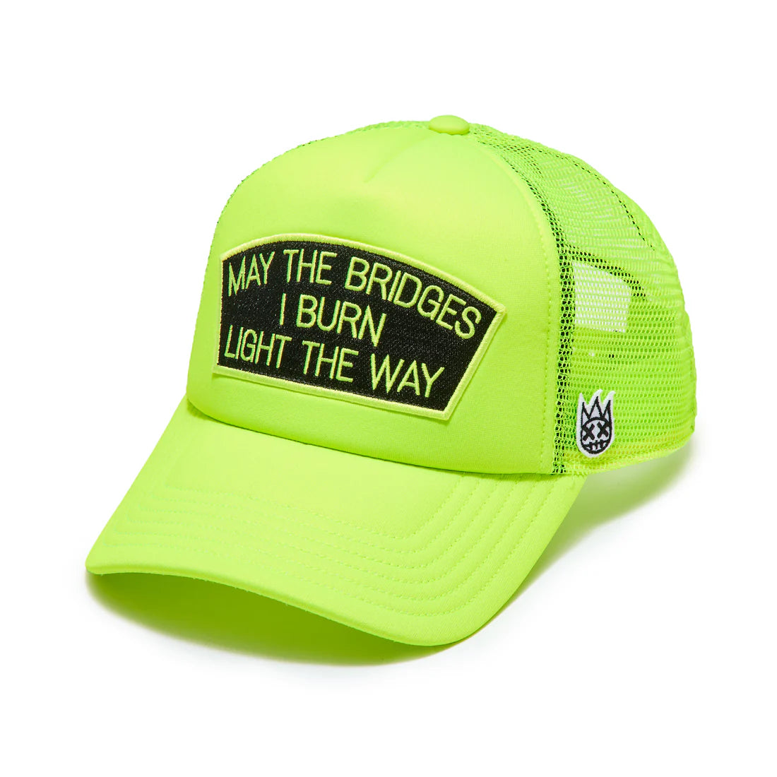 "MAY THE BRIDGES I BURN" MESH BACK TRUCKER HAT