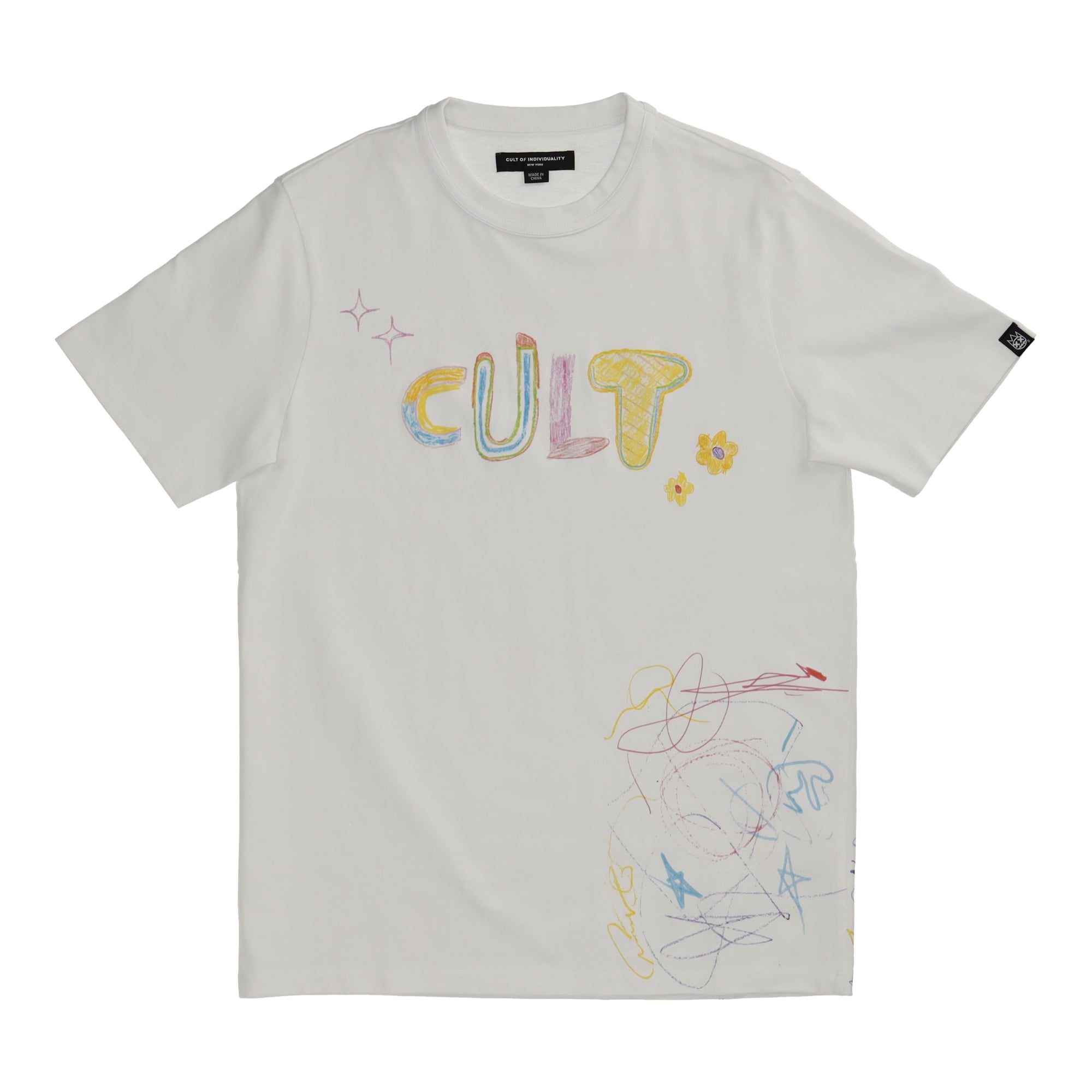 Caryon Logo Short Sleeve Crew Neck Tee White