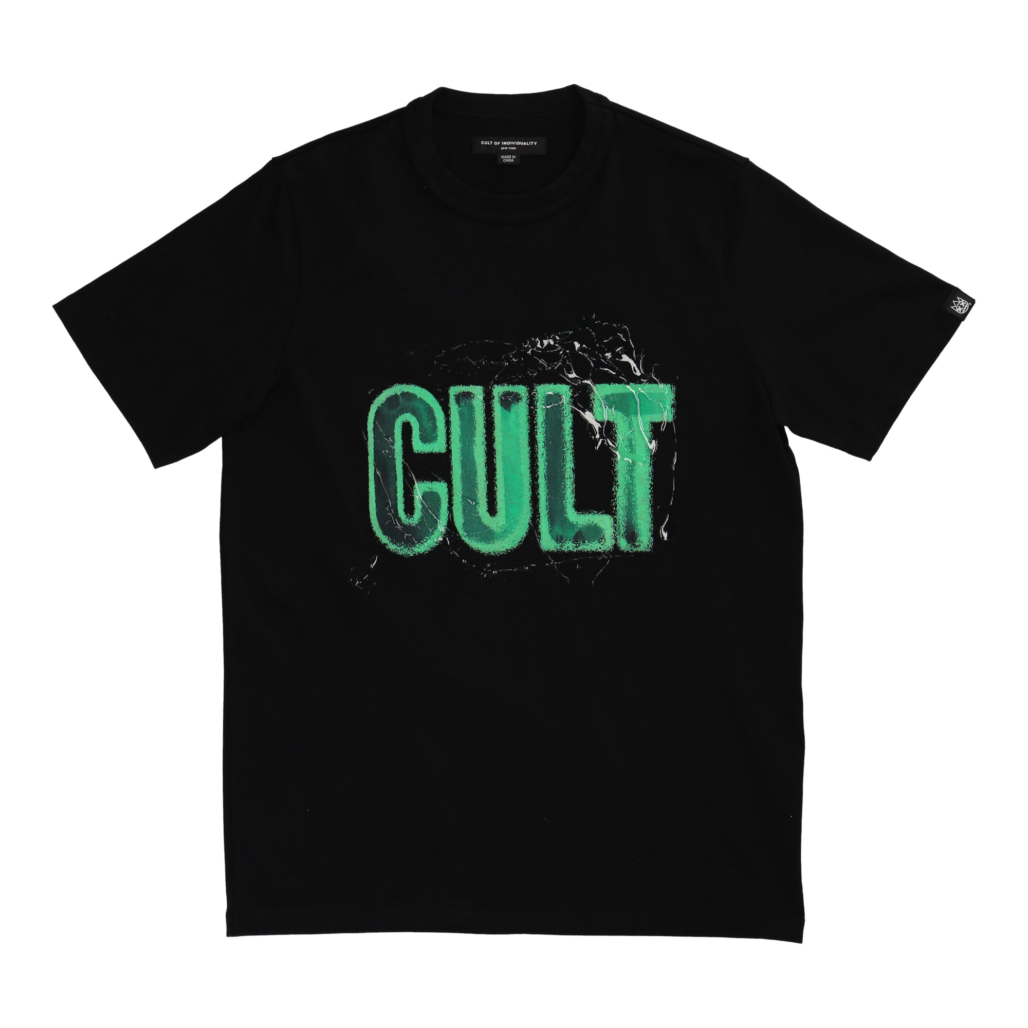 Glow in the Drak Logo Short Sleeve Crewneck Tee Black