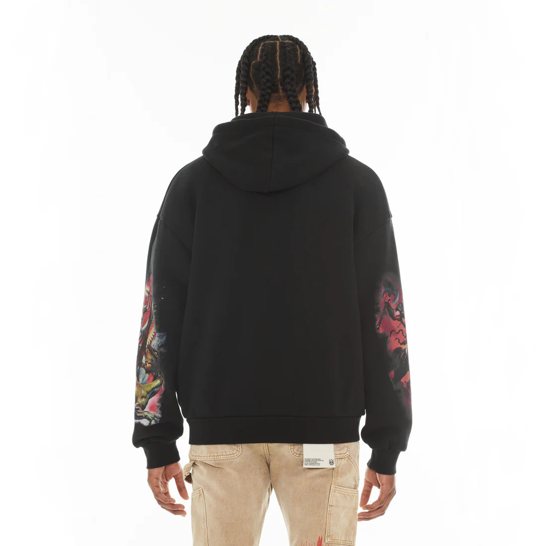 Cult of Individuality-HORSEMAN ZIP NOVELTY HOODIE