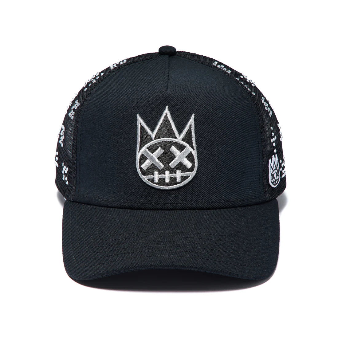 Cult's Repeat Pattern With Crystals Hat In Black