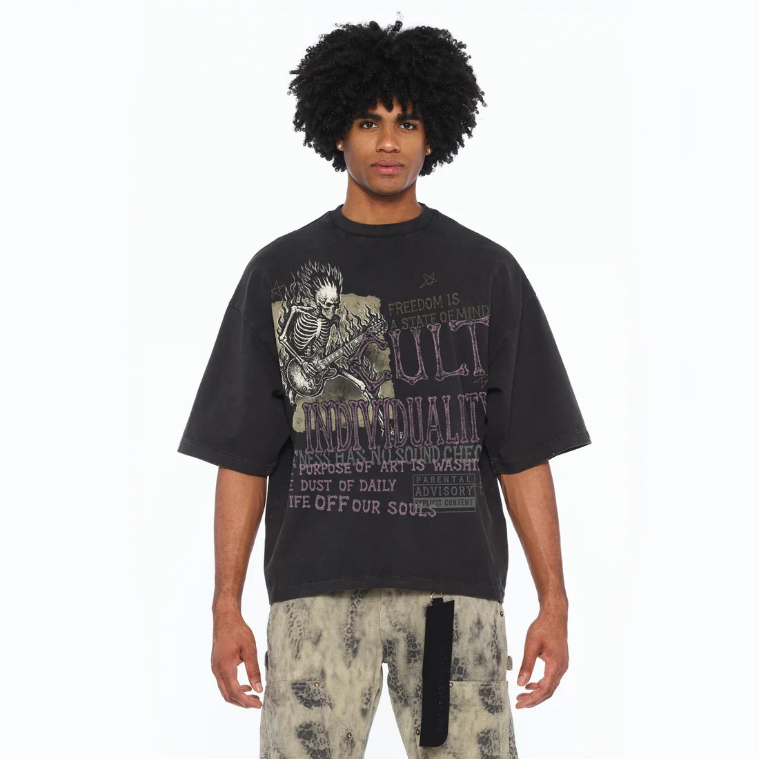 BOXY OVERSIZED CREW NECK SHORT SLEEVE T-SHIRT