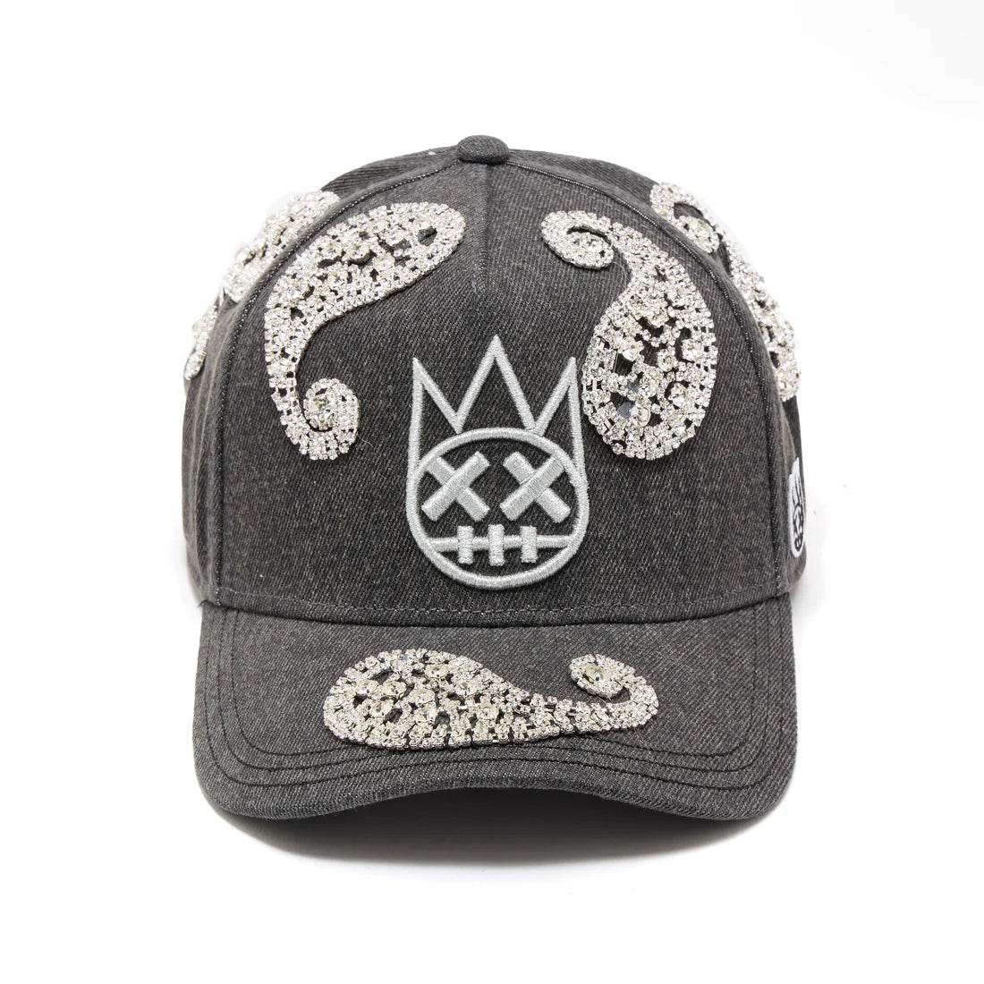 Cult Of Individuality-PAISLEY PANEL A-FRAME TRUCKER HAT-Black