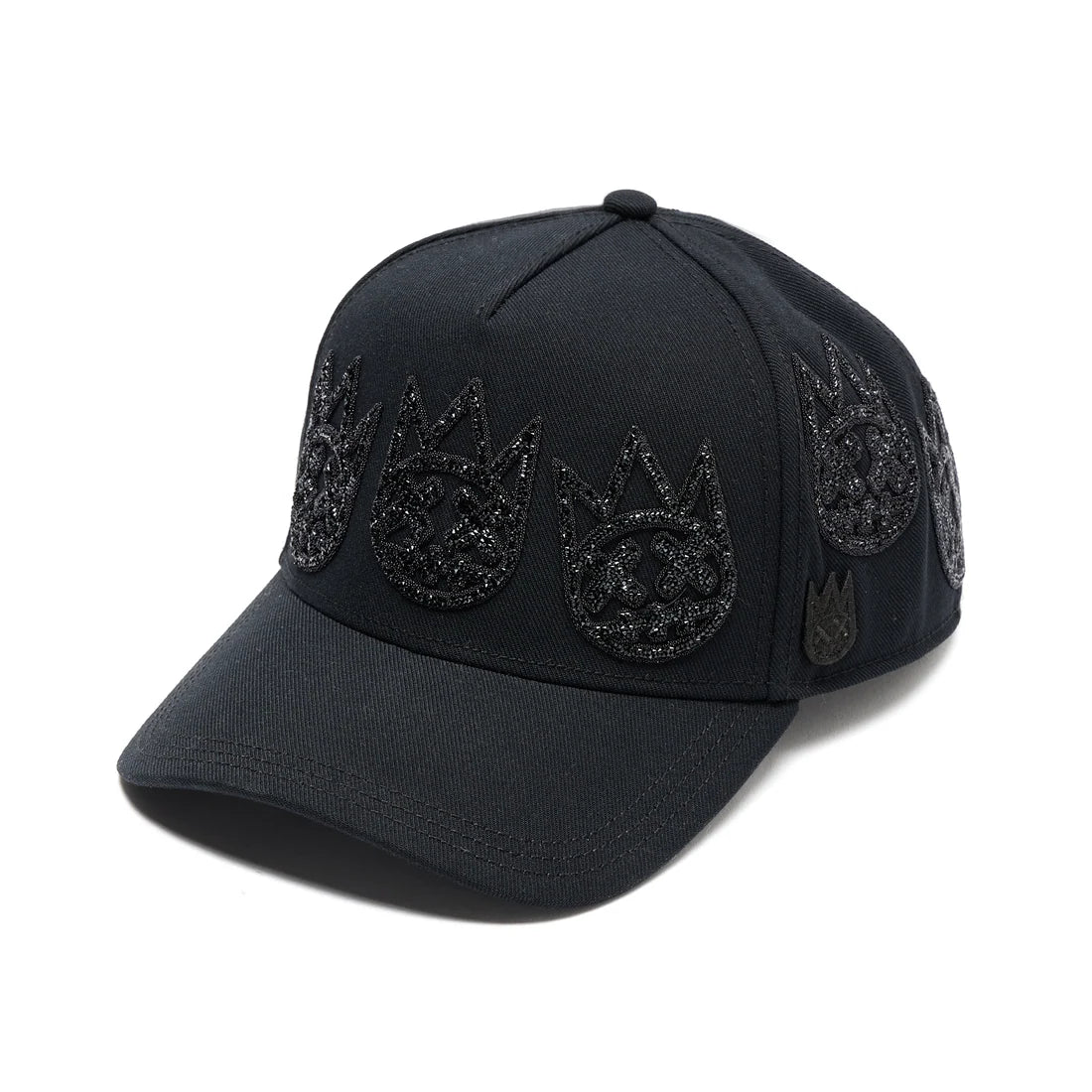 Cult X El Alfa A Frame Hat "Multi Black Crystal Logo" In Black