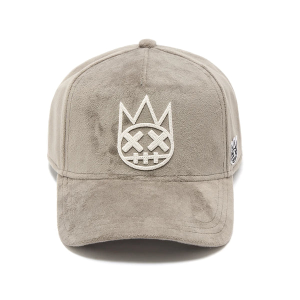 AFRAME WITH CURVED VISOR VELOUR TRUCKER HAT-Gray