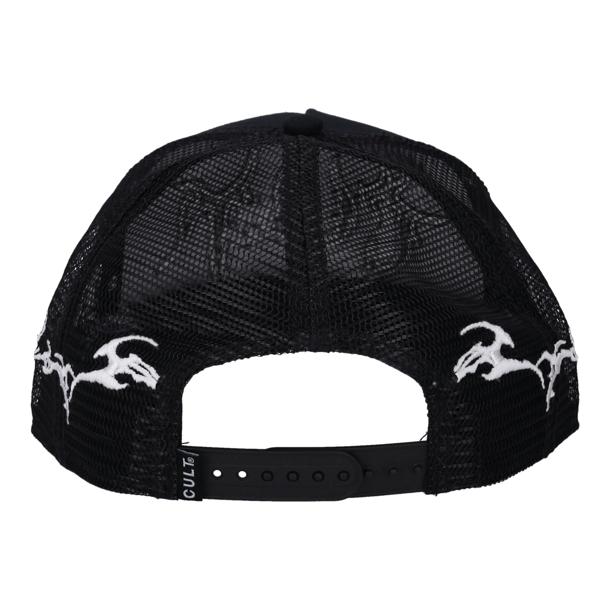 Raven Mesh Back Trucker Black Hat