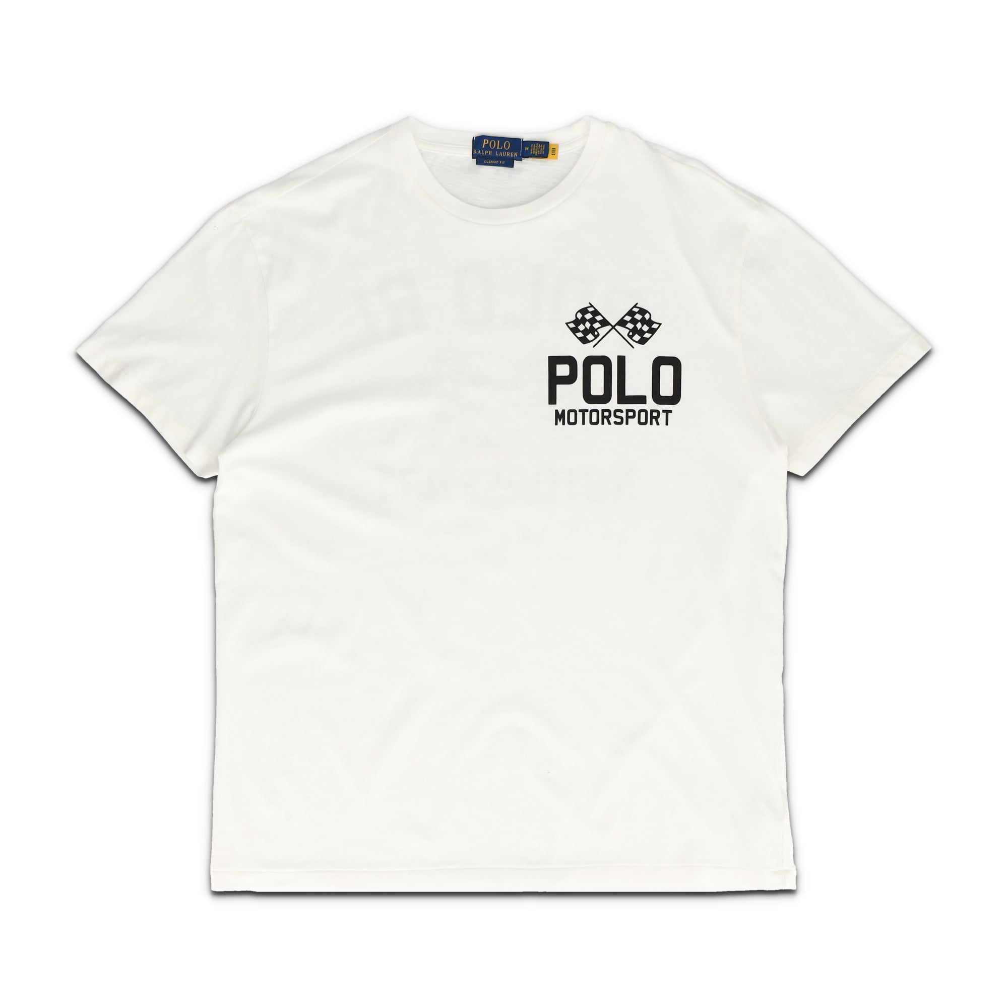 Classic Fit Slub Jersey Graphic T-Shirt White