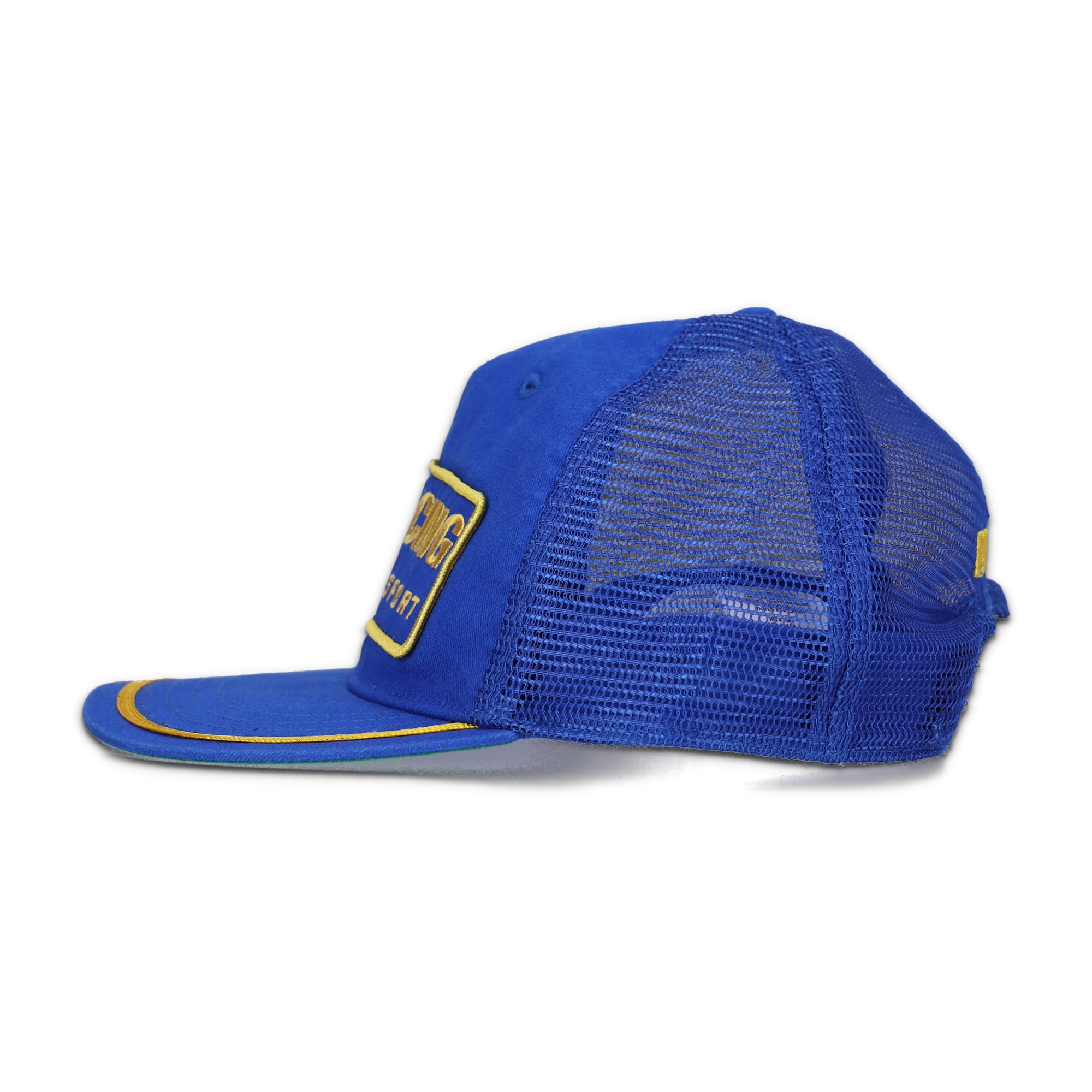 Racing-Patch Twill Trucker Blue Hat