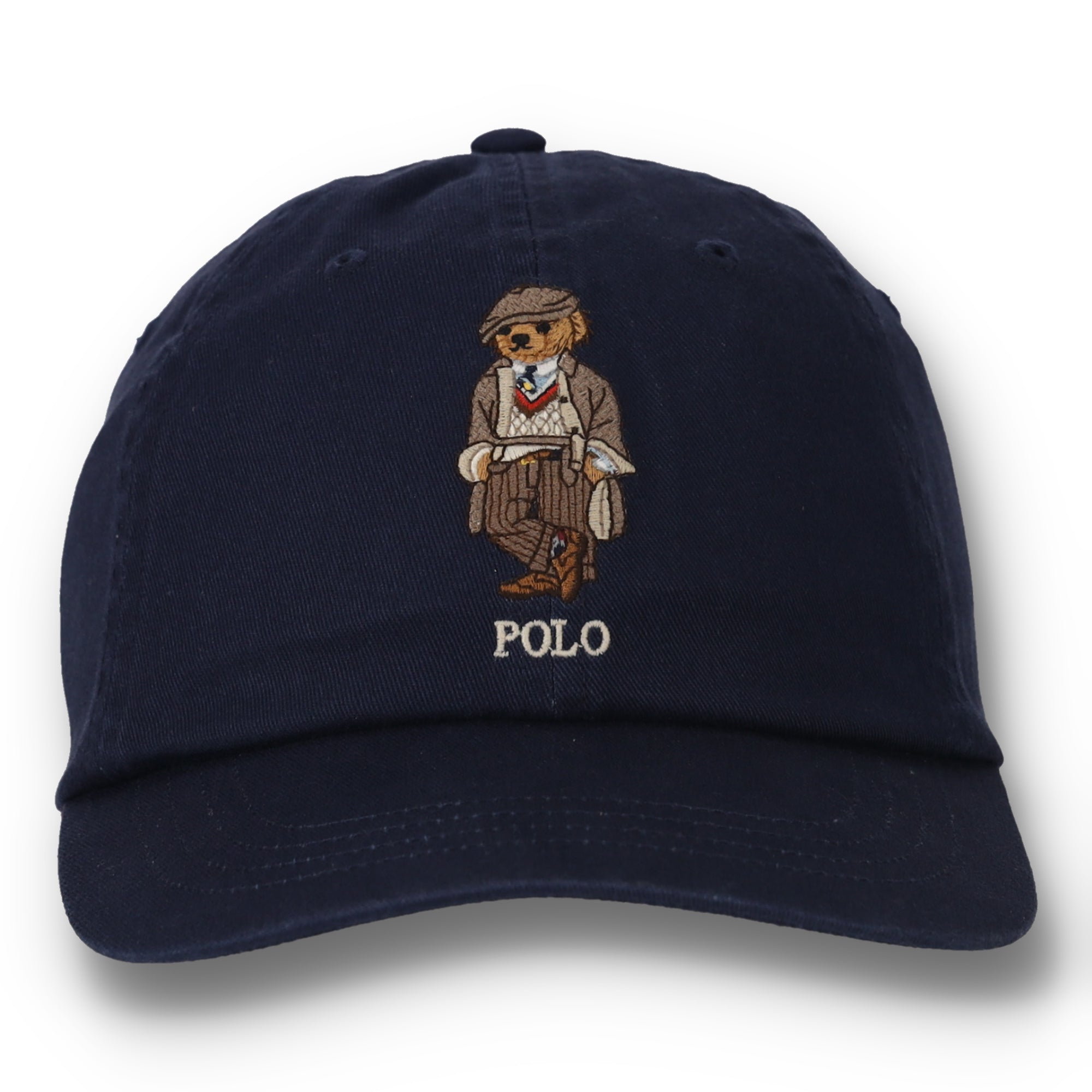 Polo Bear Twill Ball Navy Hat