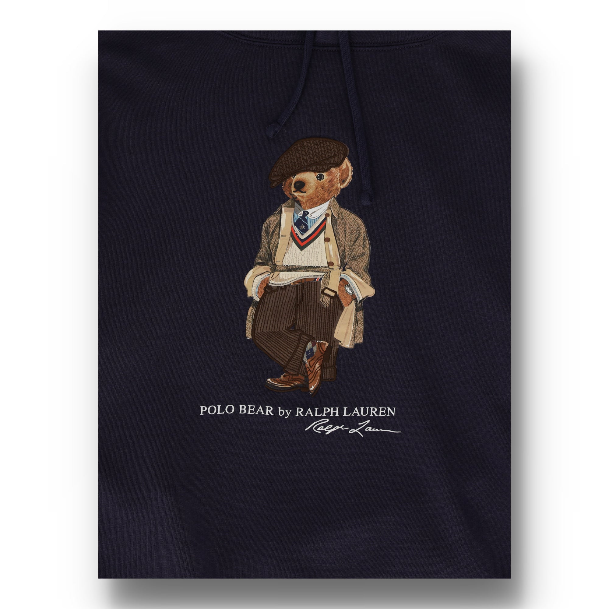 Polo Bear Fleece Blue Pullover Hoodie