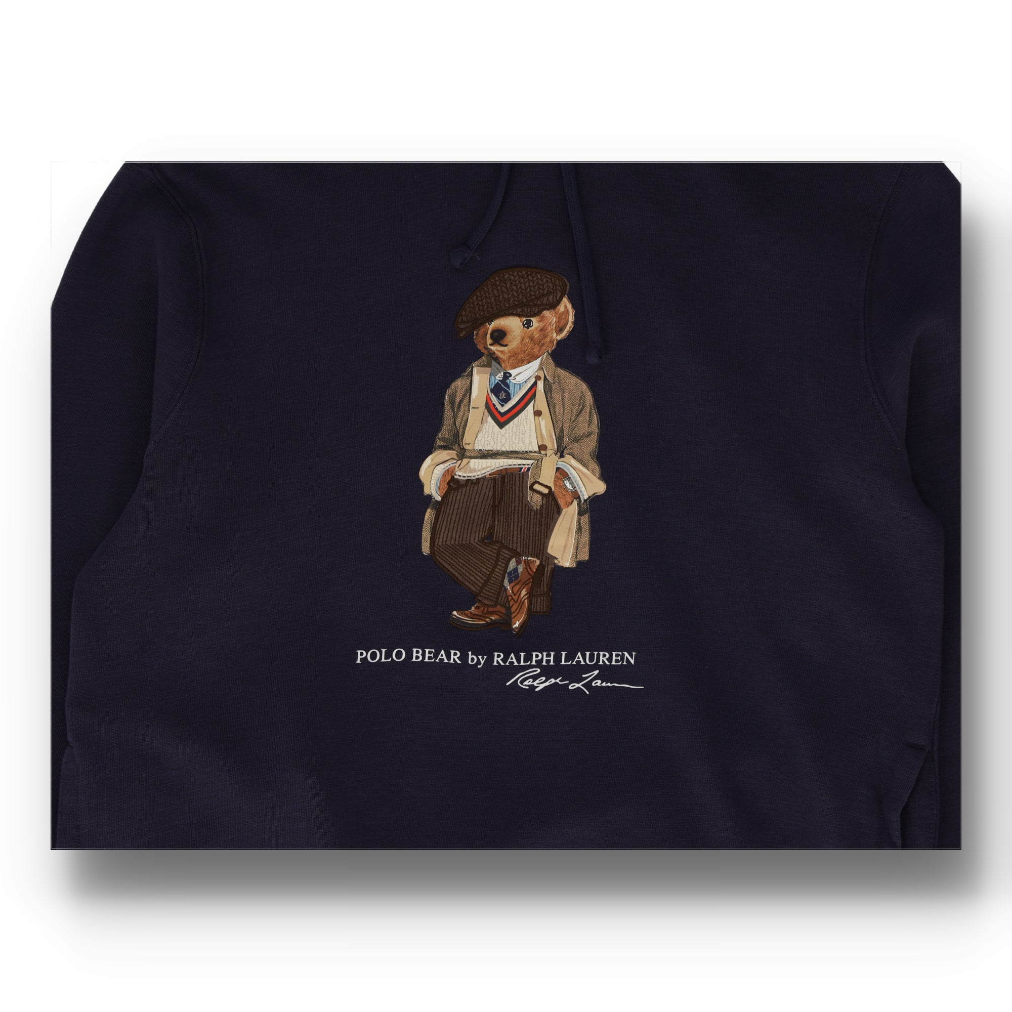 Polo Bear Fleece Blue Pullover Hoodie