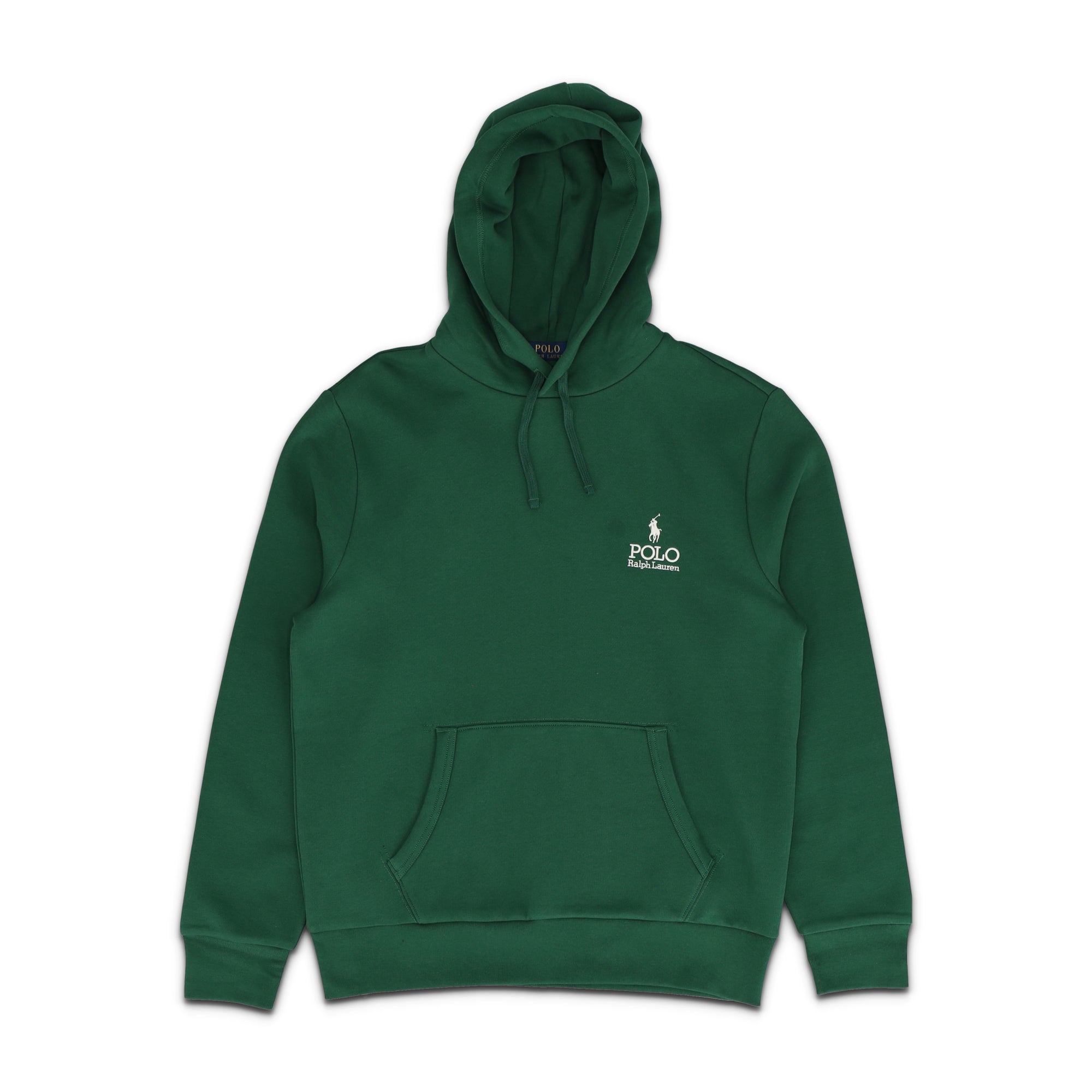 Logo Fleece Green Pullover Hoodie