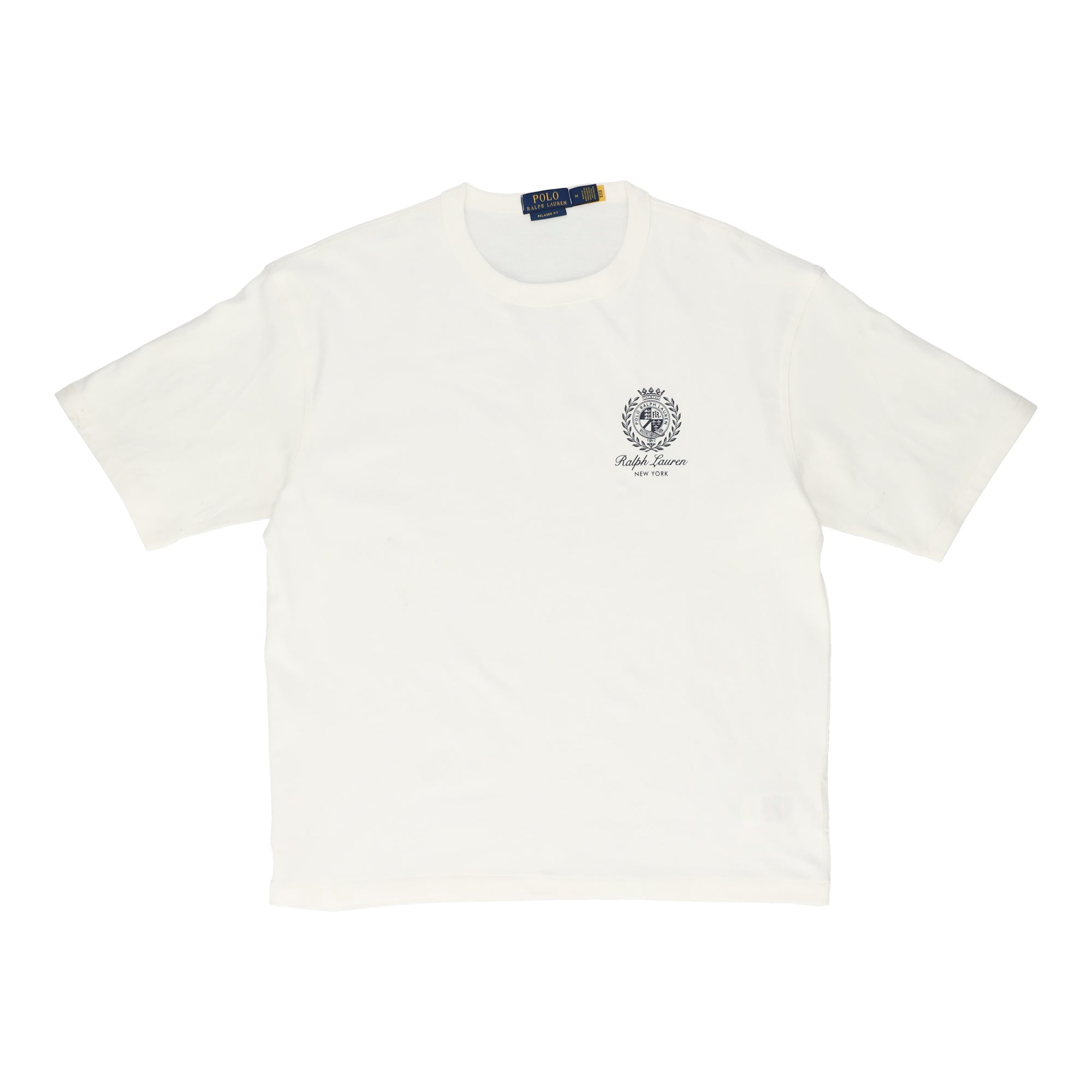 Relaxed Fit Jersey Graphic White T-shirt
