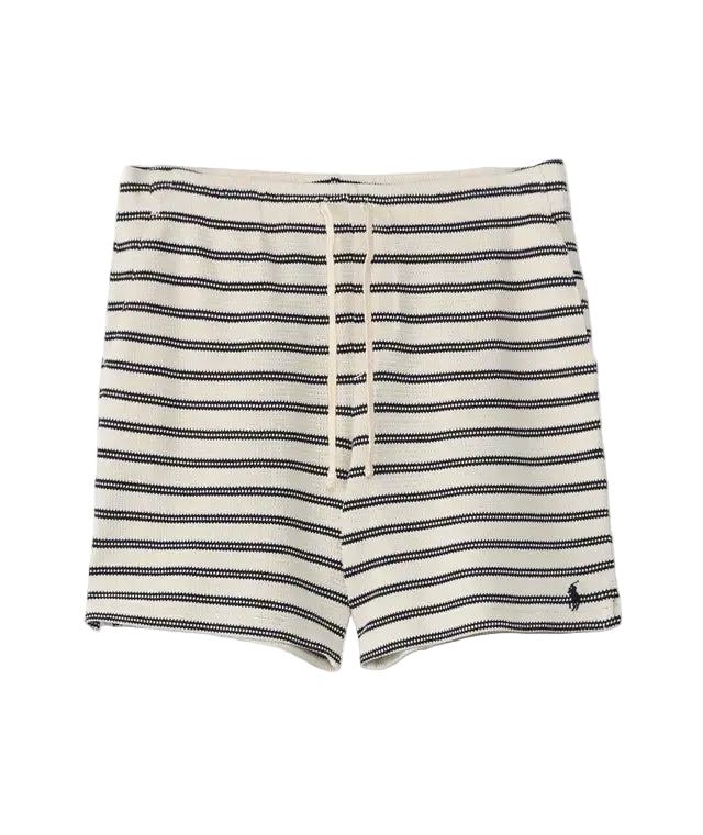 Striped Pointelle-Jersey Shorts