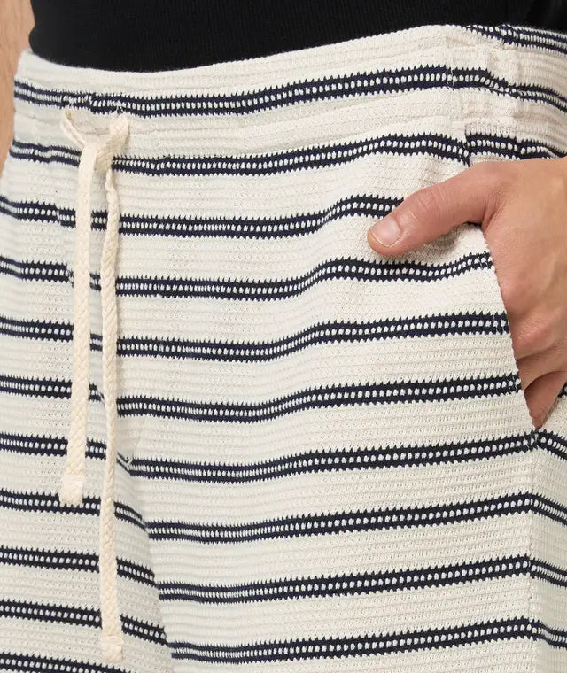 Striped Pointelle-Jersey Shorts
