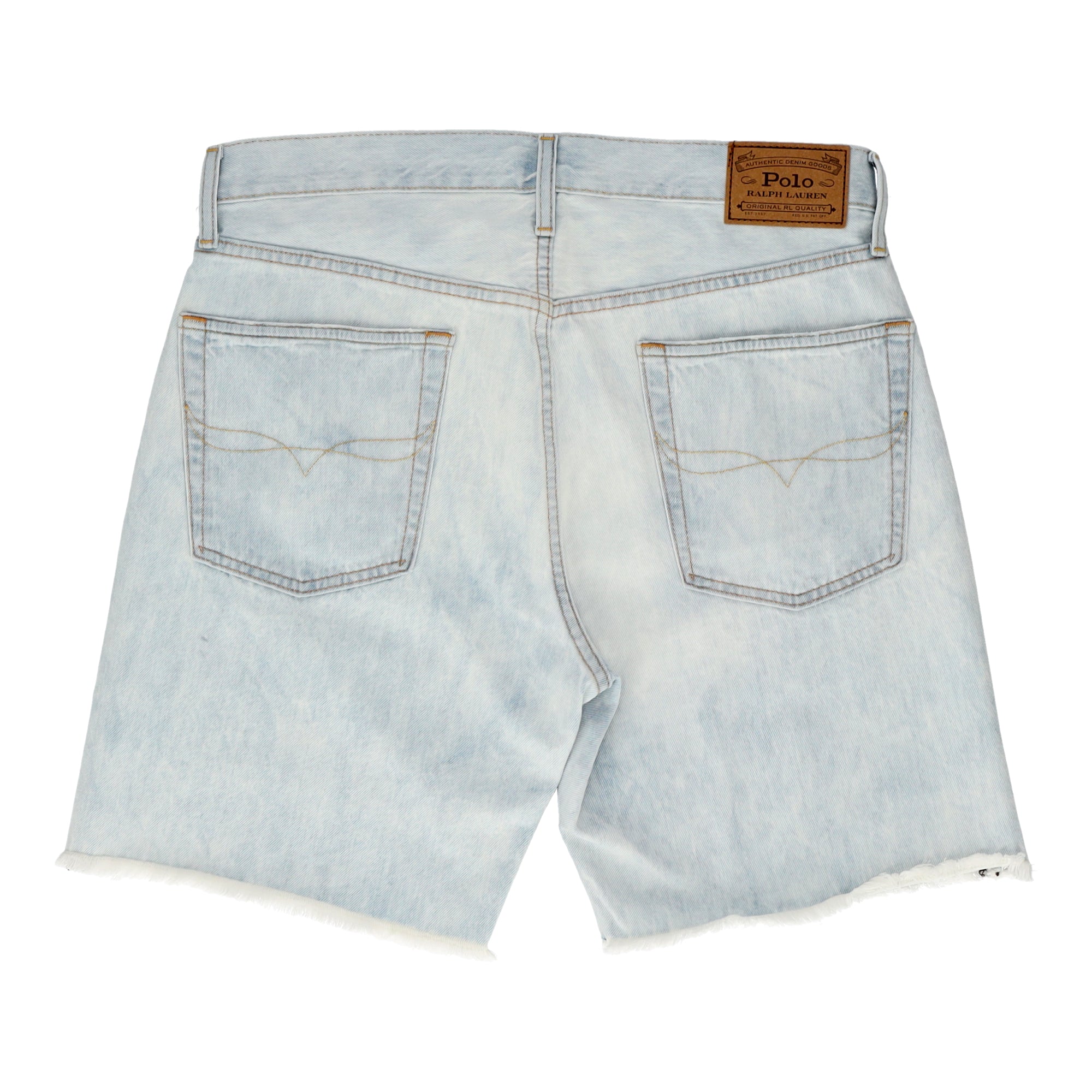 Vintage Classic 5 Pocket Cut Off White Denim Shorts