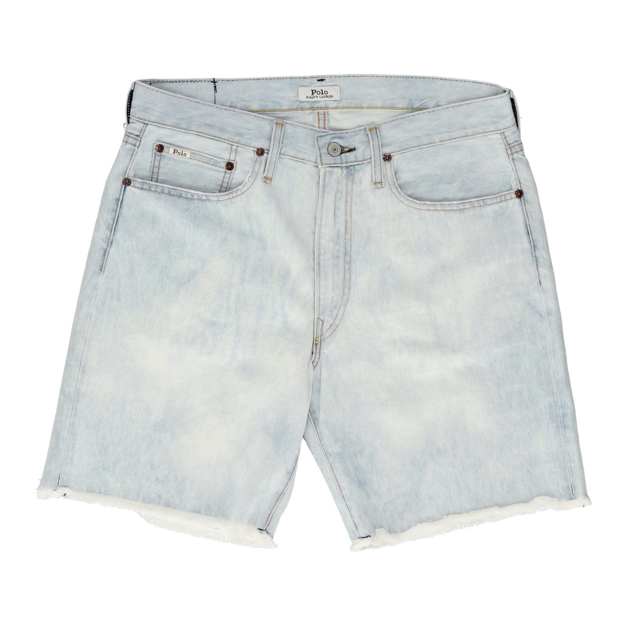 Vintage Classic 5 Pocket Cut Off White Denim Shorts