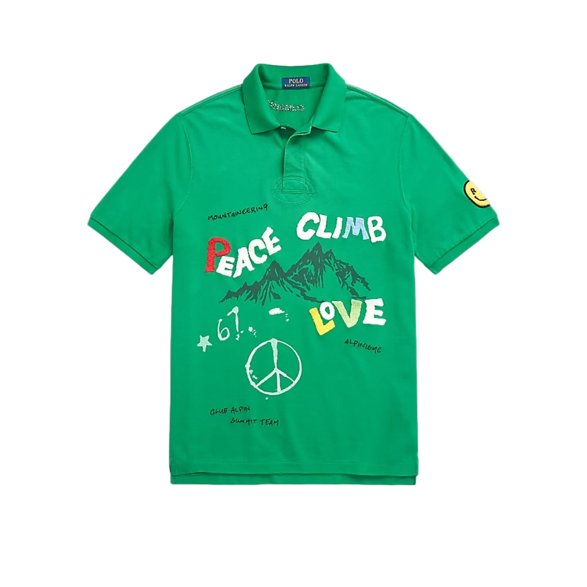 Classic Fit Peace Climb Love Polo Shirt – WOODstack Classic Fit Peace Climb Love Polo Shirt – WOODstack