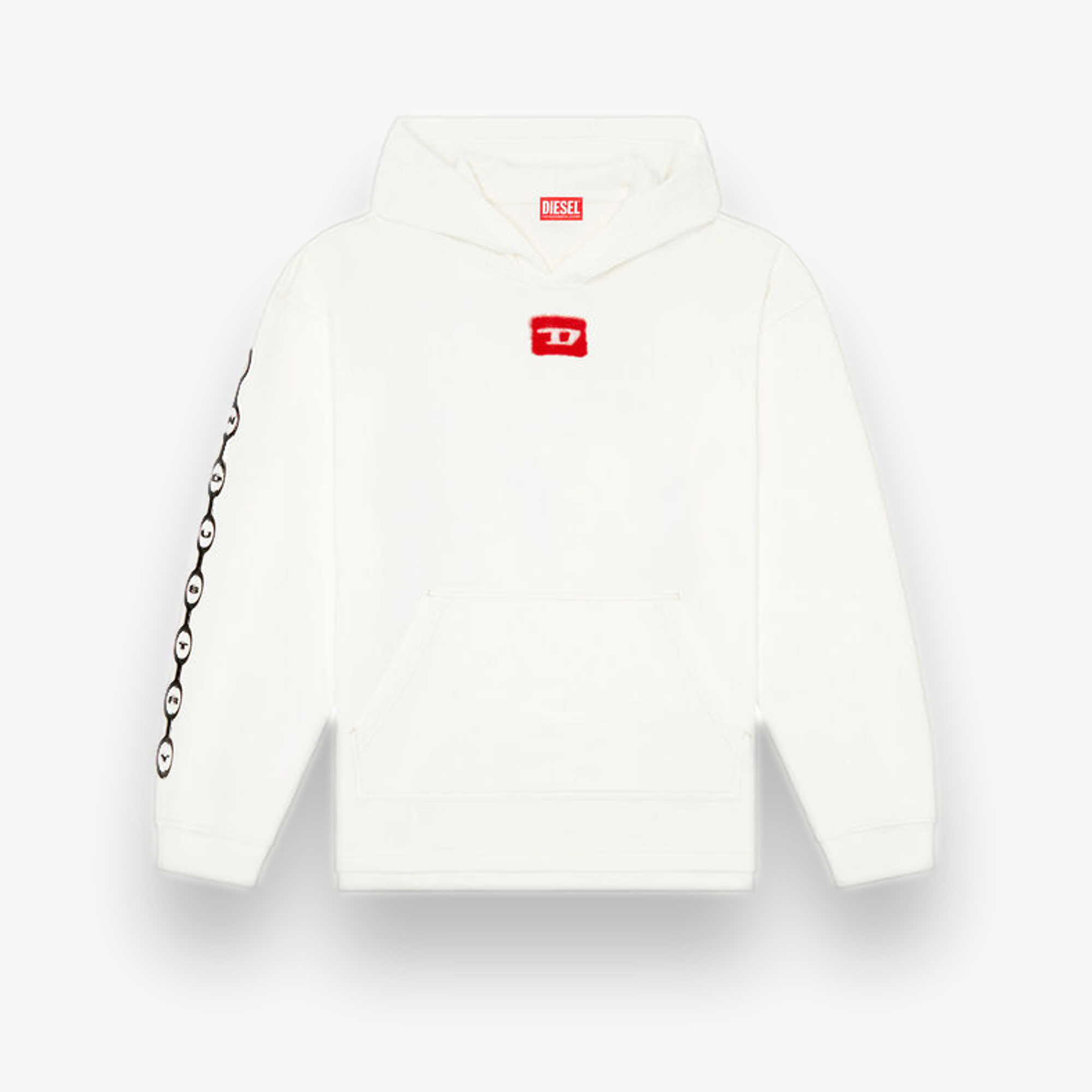 White diesel hoodie hotsell