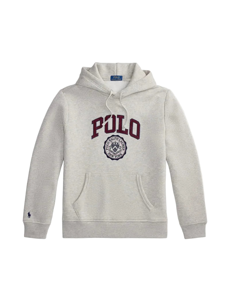 logo fleece hoodie