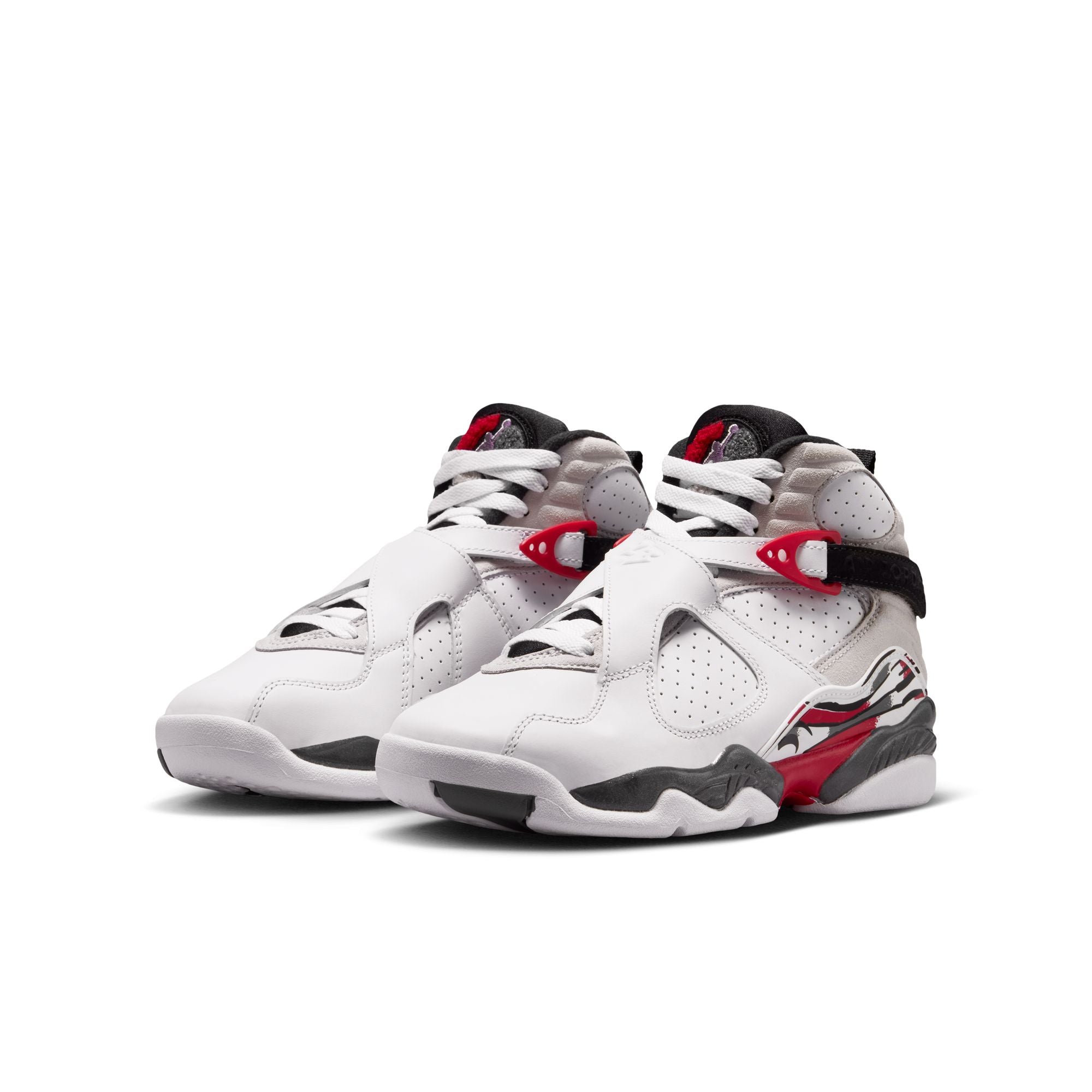 Air Jordan 8 Retro White and True Red GS