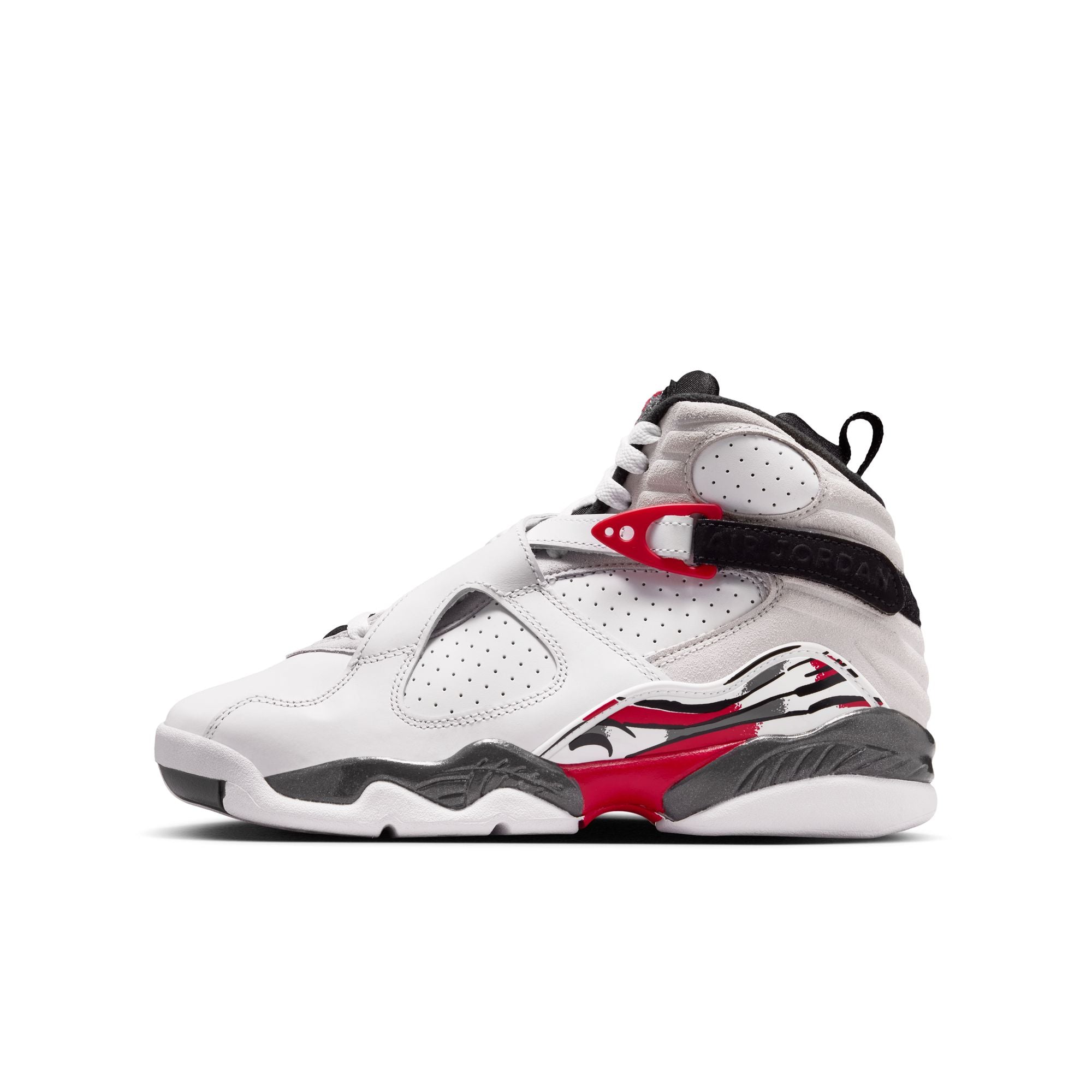 Air Jordan 8 Retro White and True Red GS
