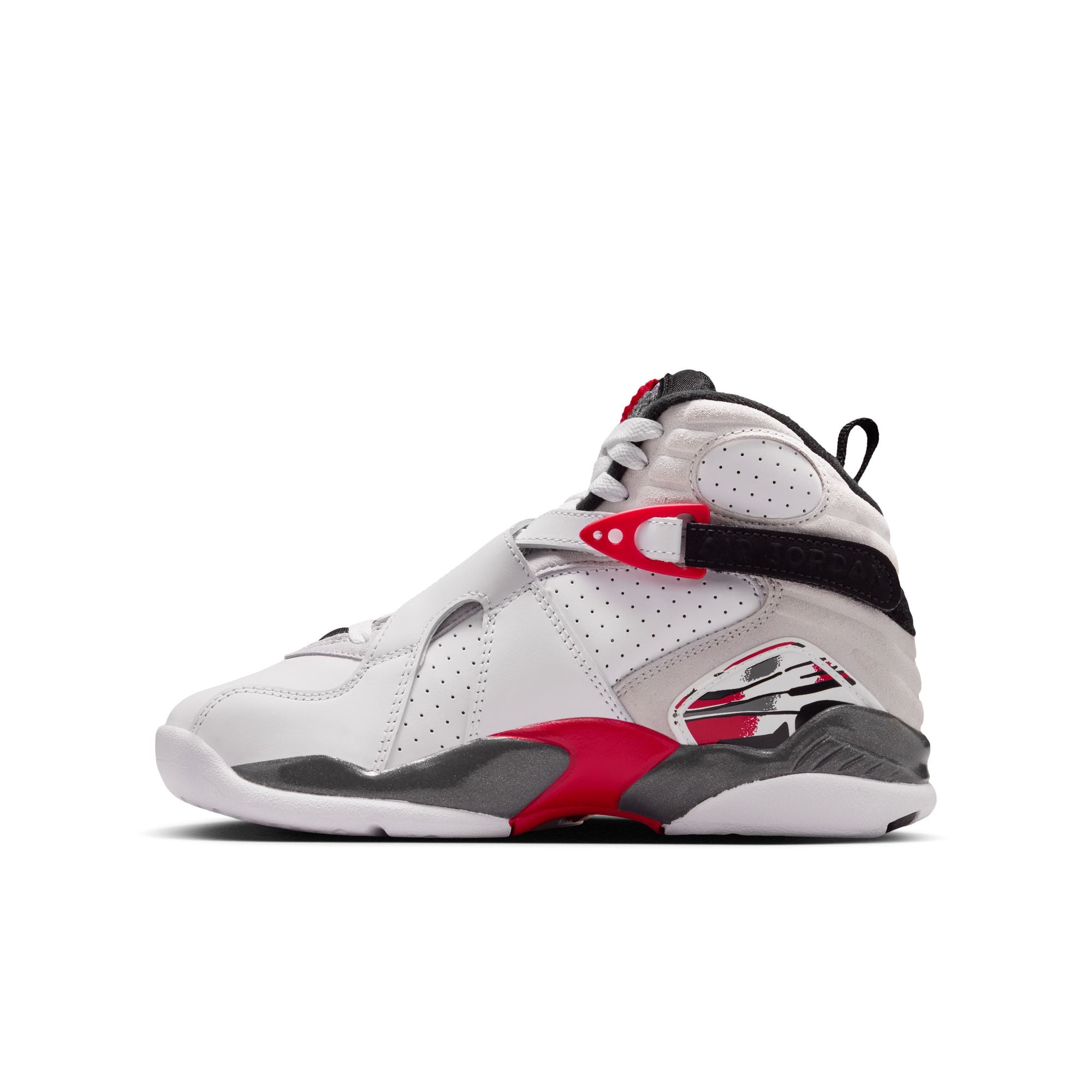 Air Jordan 8 Retro White and True Red GS