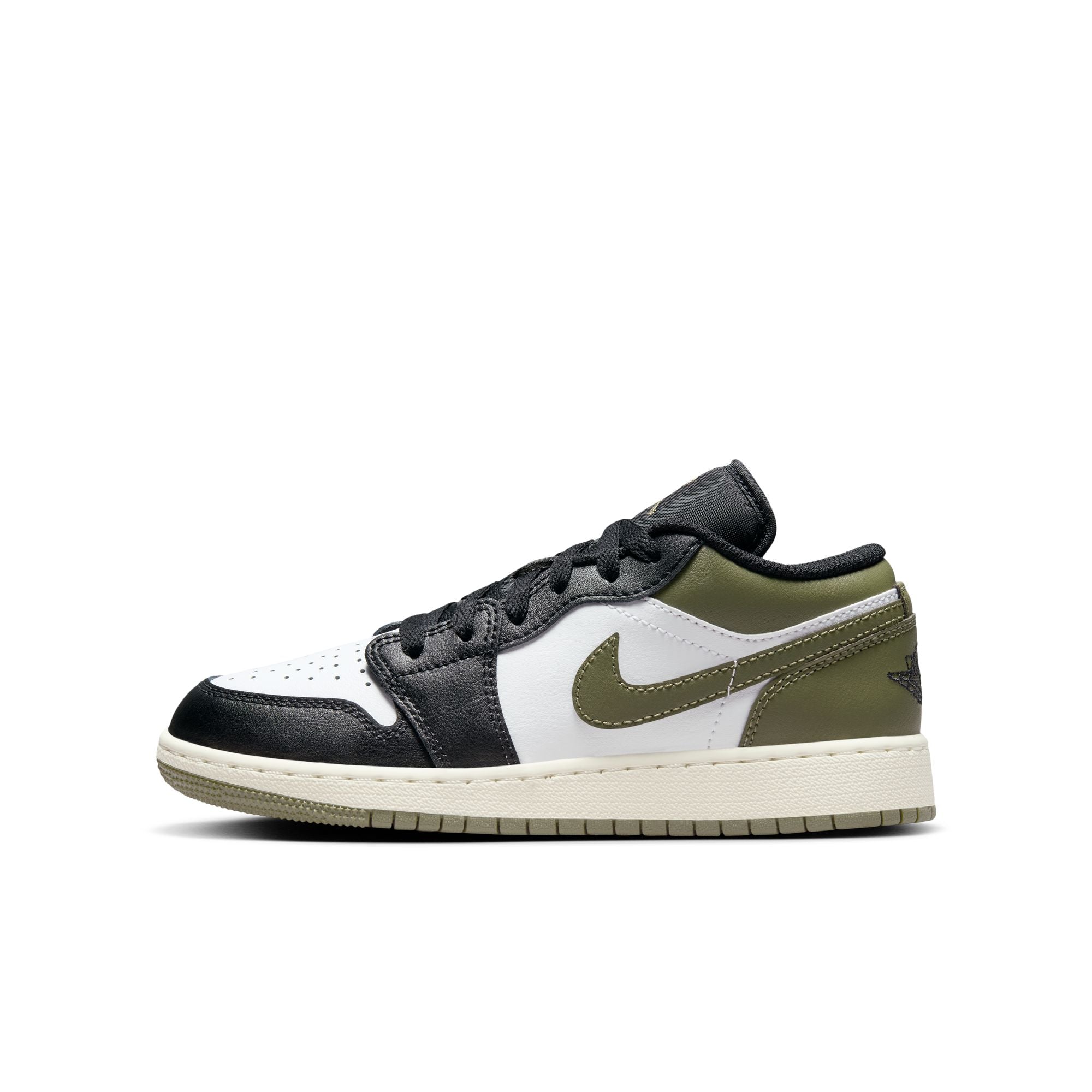 Jordan Low Black Toe Medium Olive GS – WOODstack