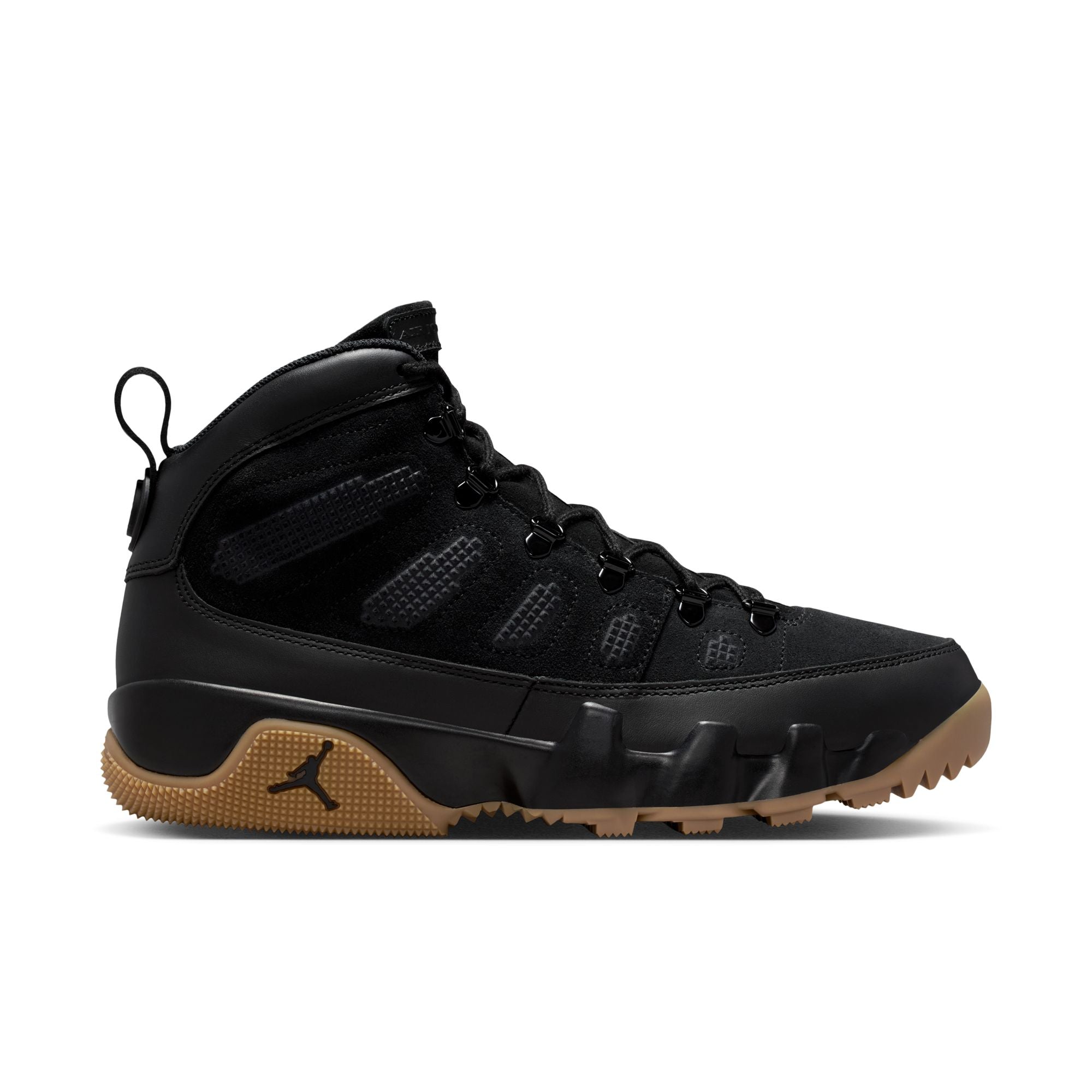 Air Jordan 9 Retro Black and Gum Light Brown Boot
