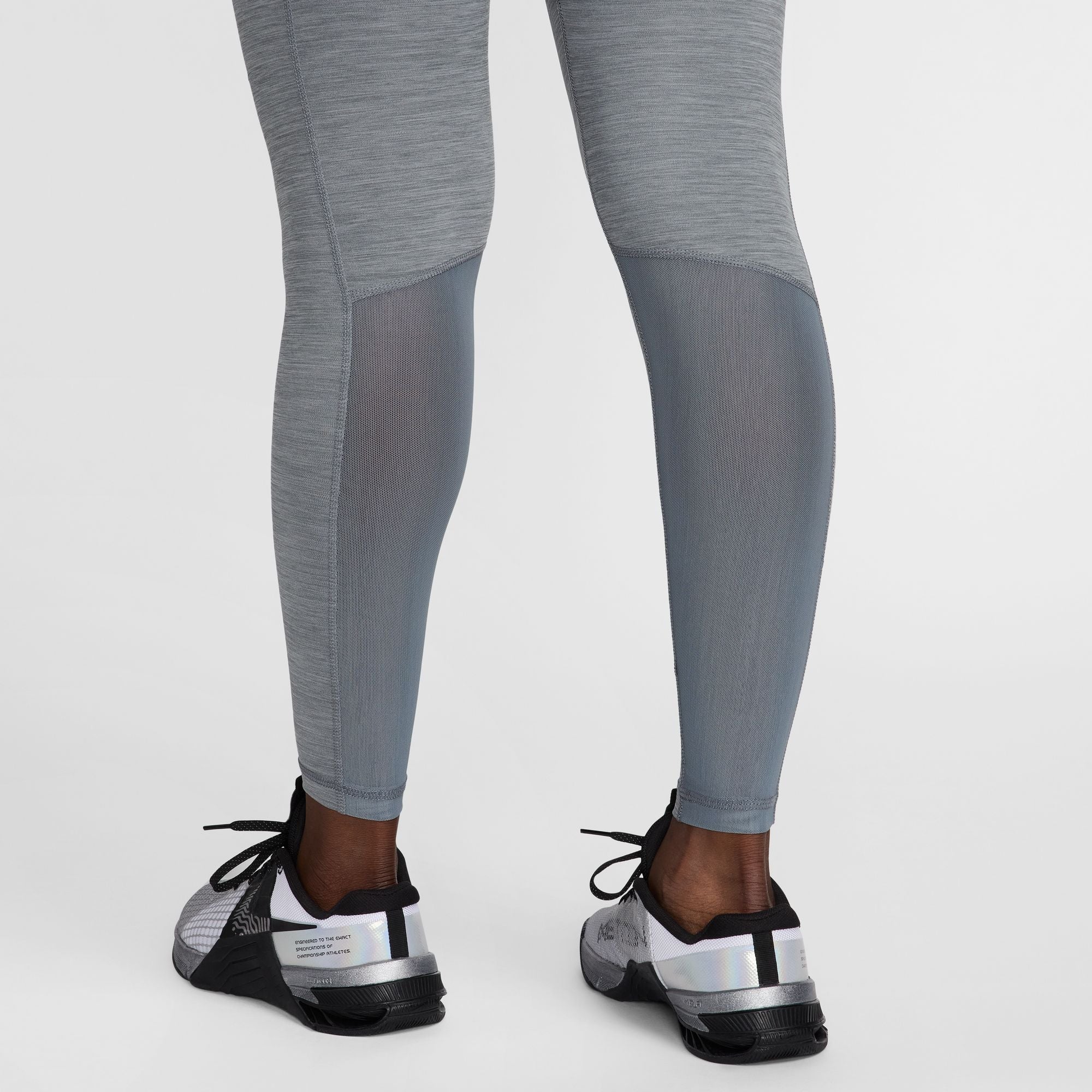 Mid-Rise Mesh-Pan Leggings
