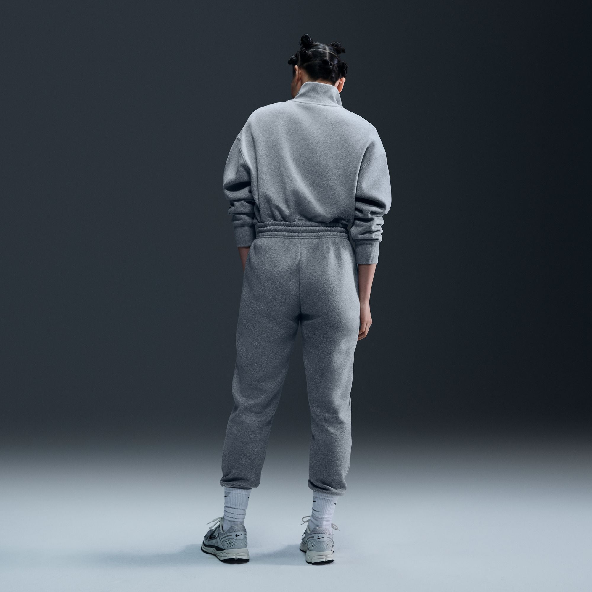 Sportswear Phoenix Fleece Oversized Half-Zip Crop Sweatshirt