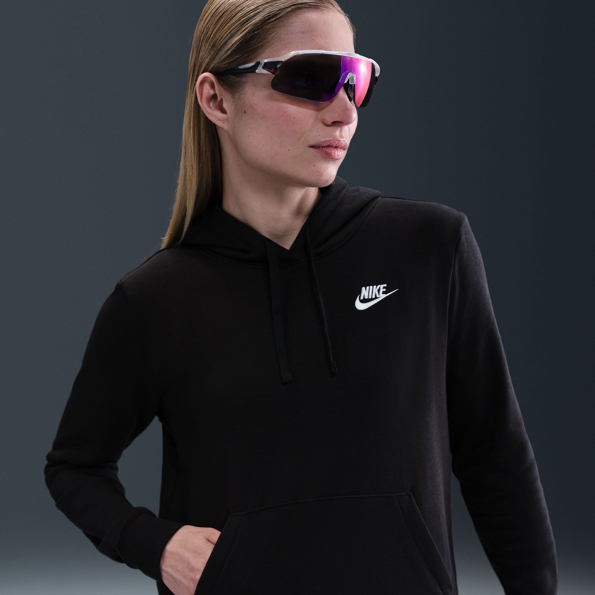 Sportswear Black Pullover Hoodie