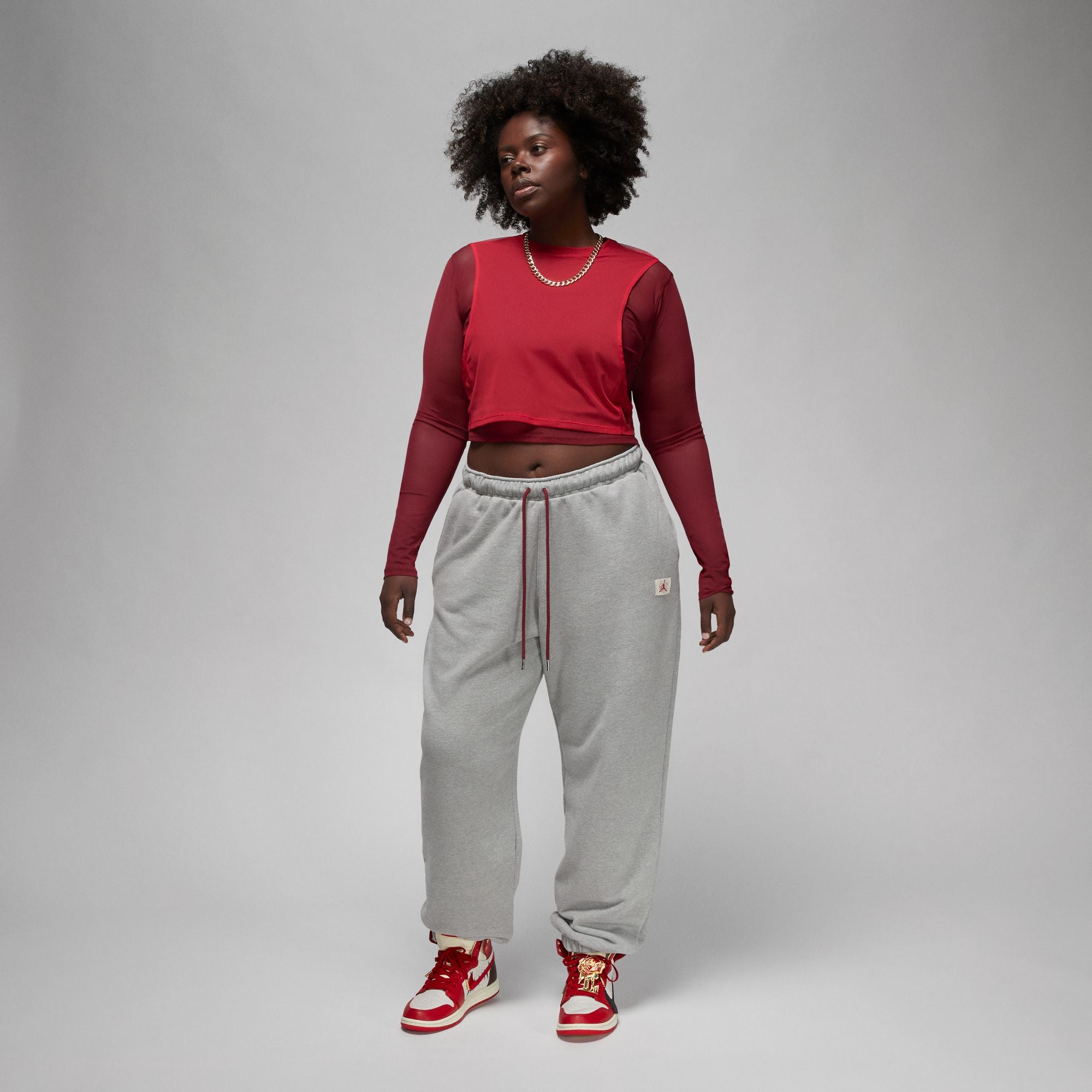 Jordan x Teyana Taylor Ls Mesh Top