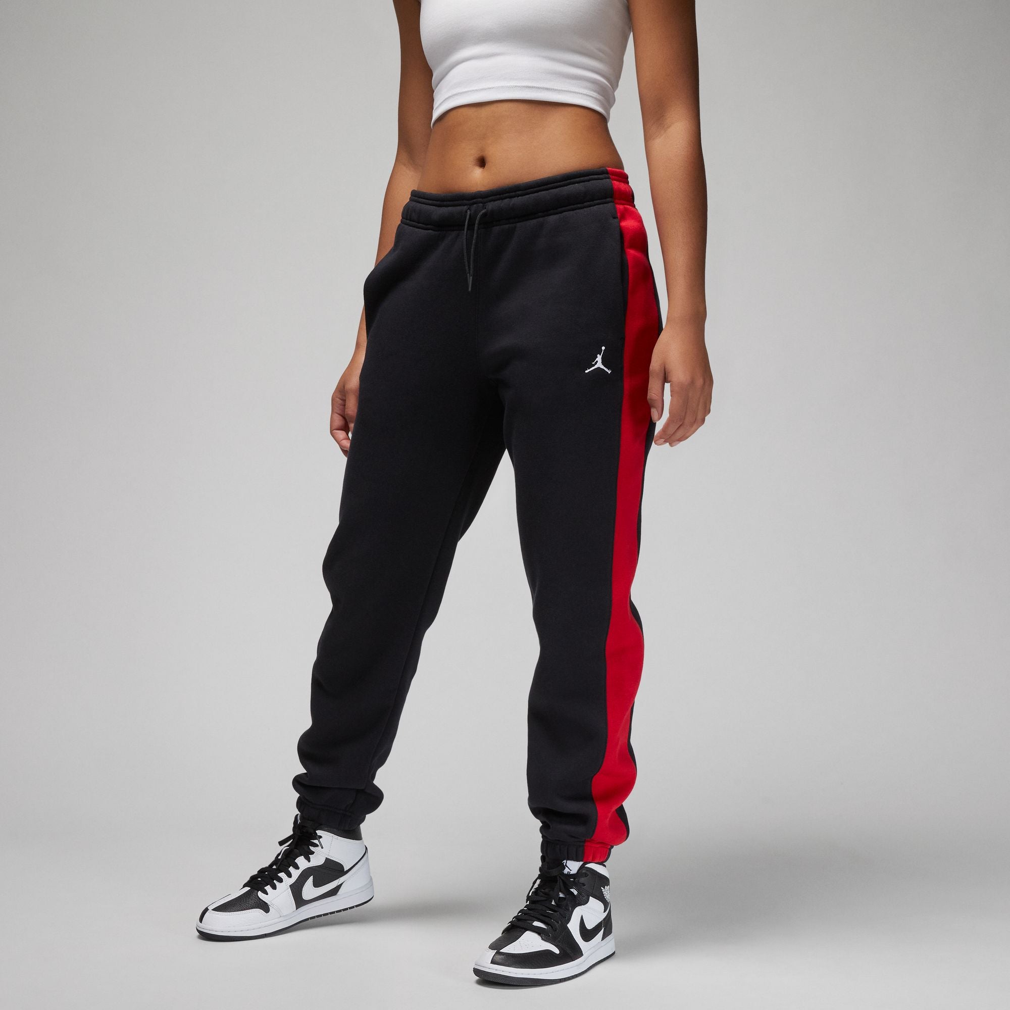 Sweatpants Red And Black Jordan Sweatsuit Brooklyn Fleece Pants