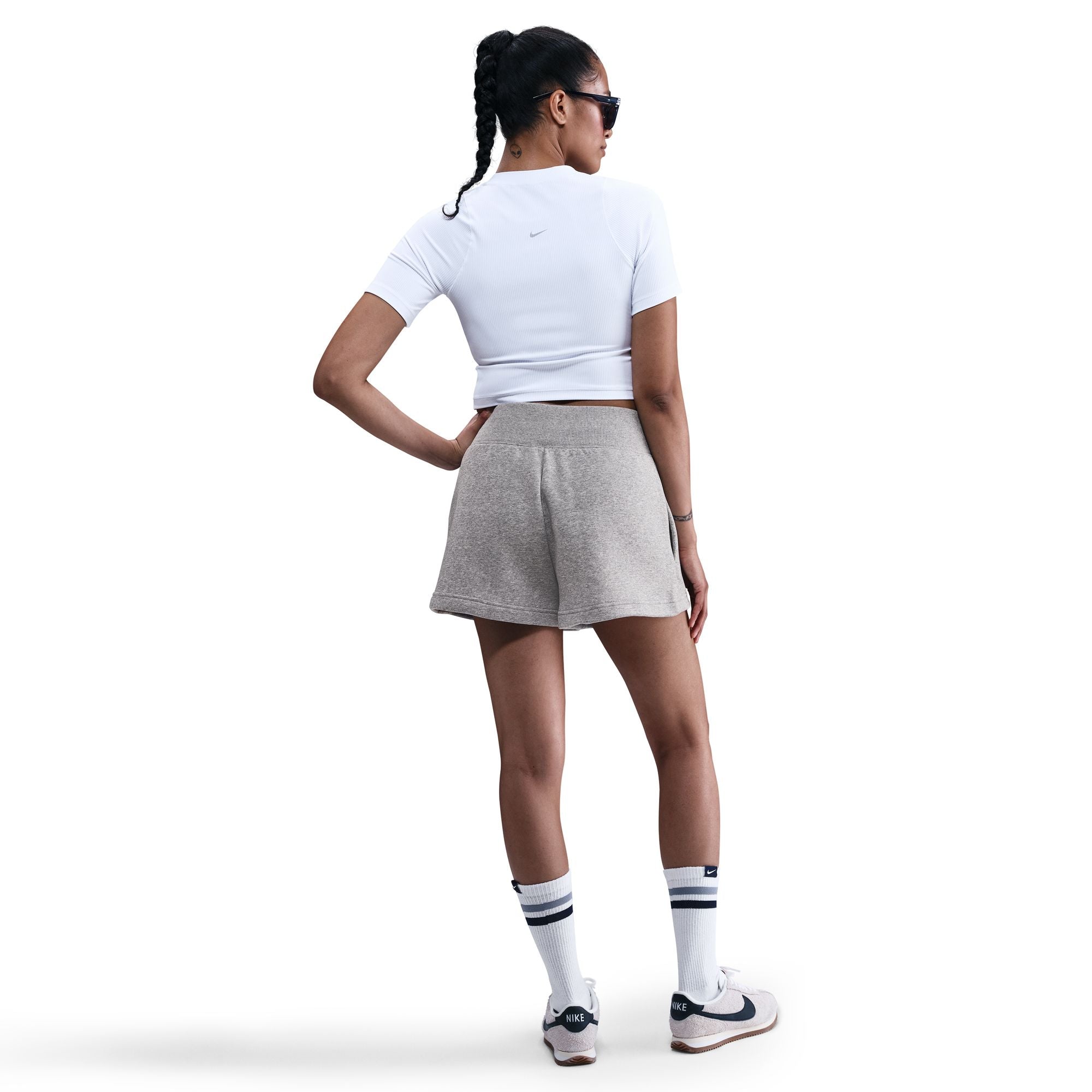 Phoenix Fleece High-Waisted Loose Shorts